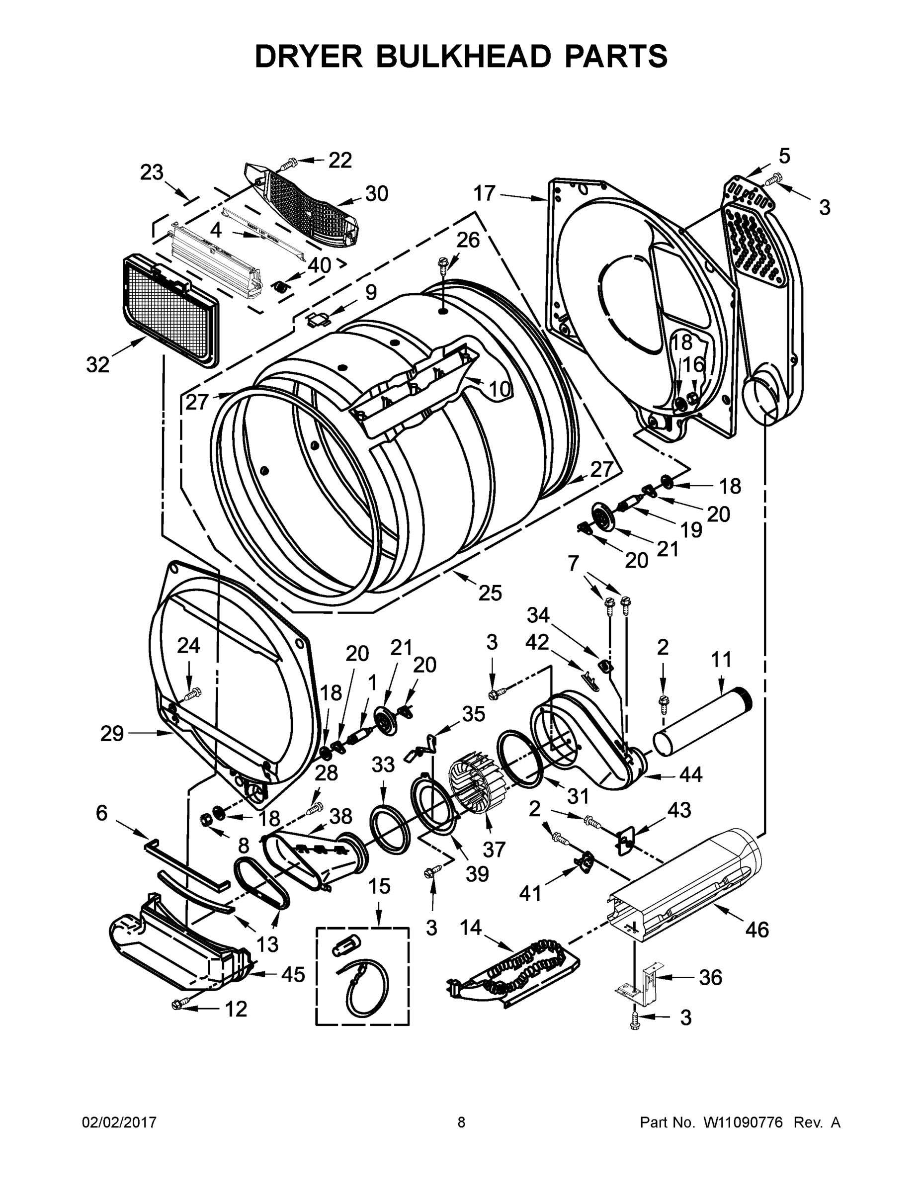 05 - DRYER BULKHEAD PARTS