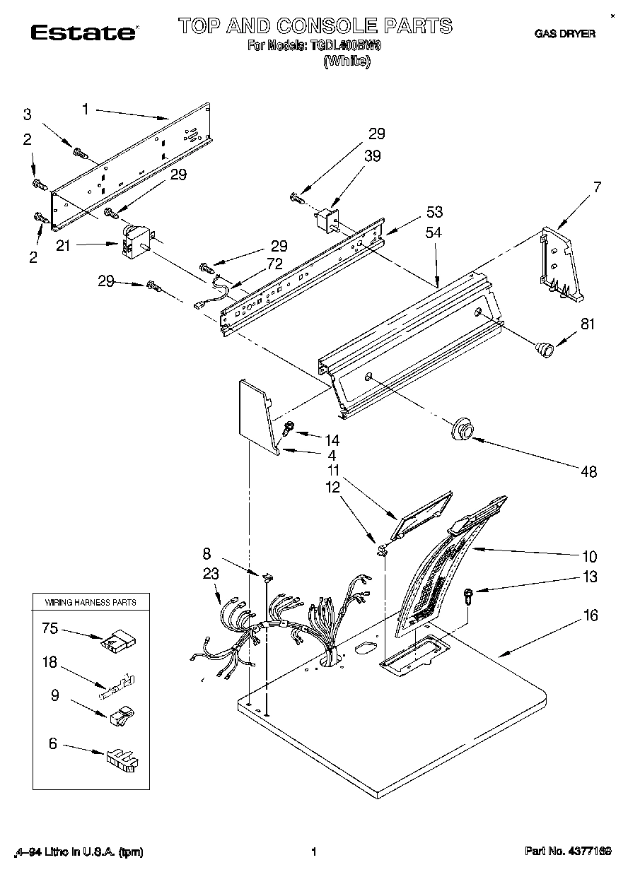 01 - TOP AND CONSOLE, LIT/OPTIONAL