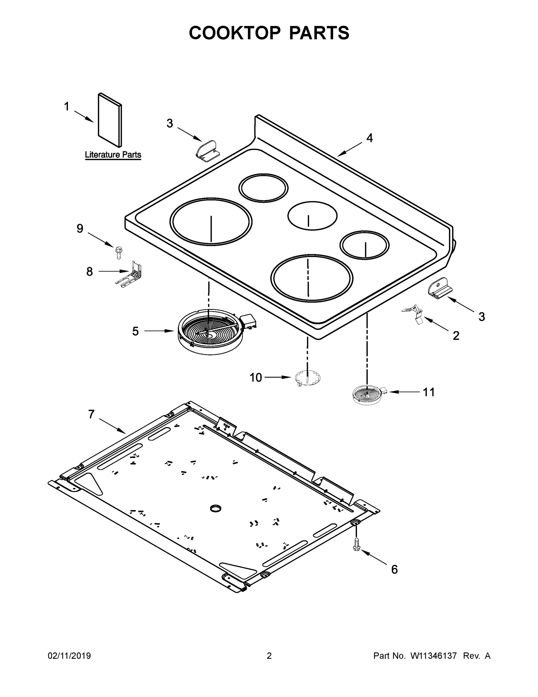 02 - COOKTOP PARTS