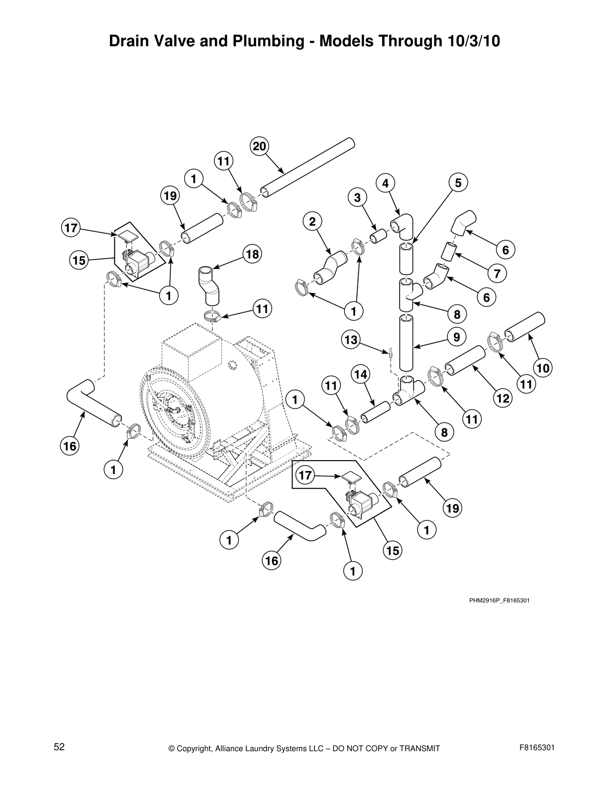 Drain Valve and Plumbing - Models Through 10/3/10