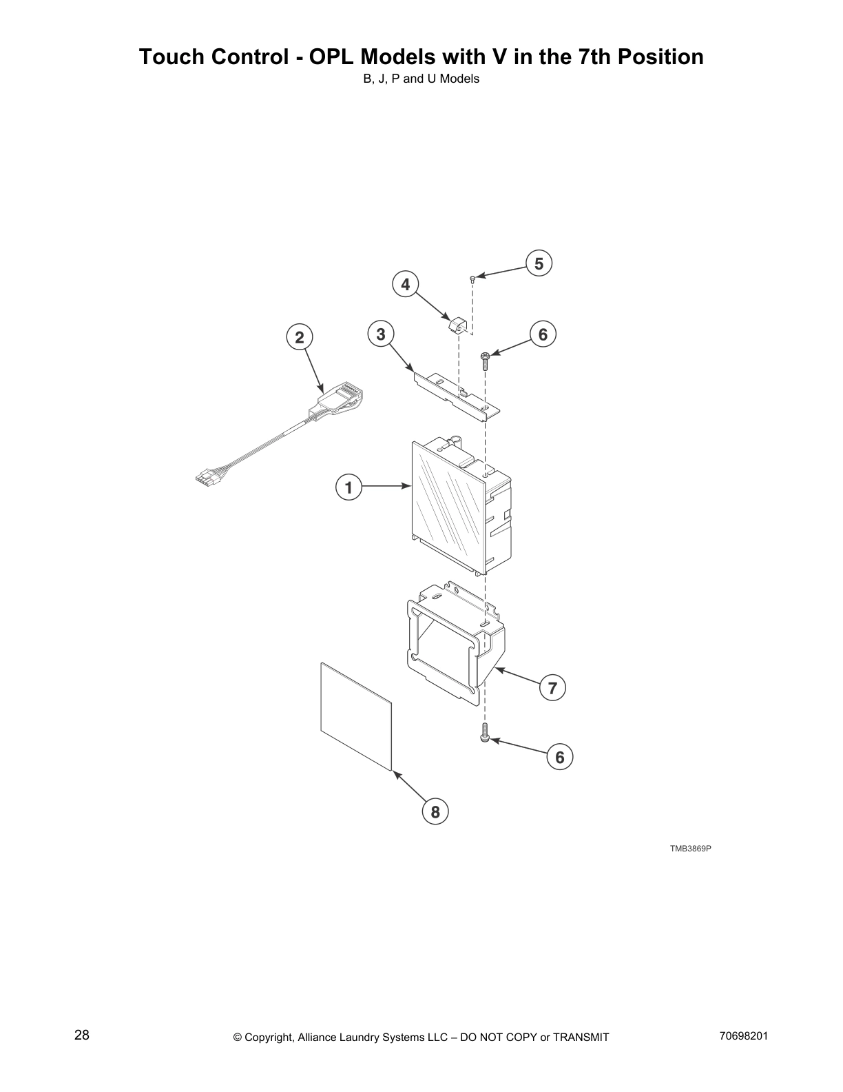 Touch Control - OPL Models with V in the 7th Position