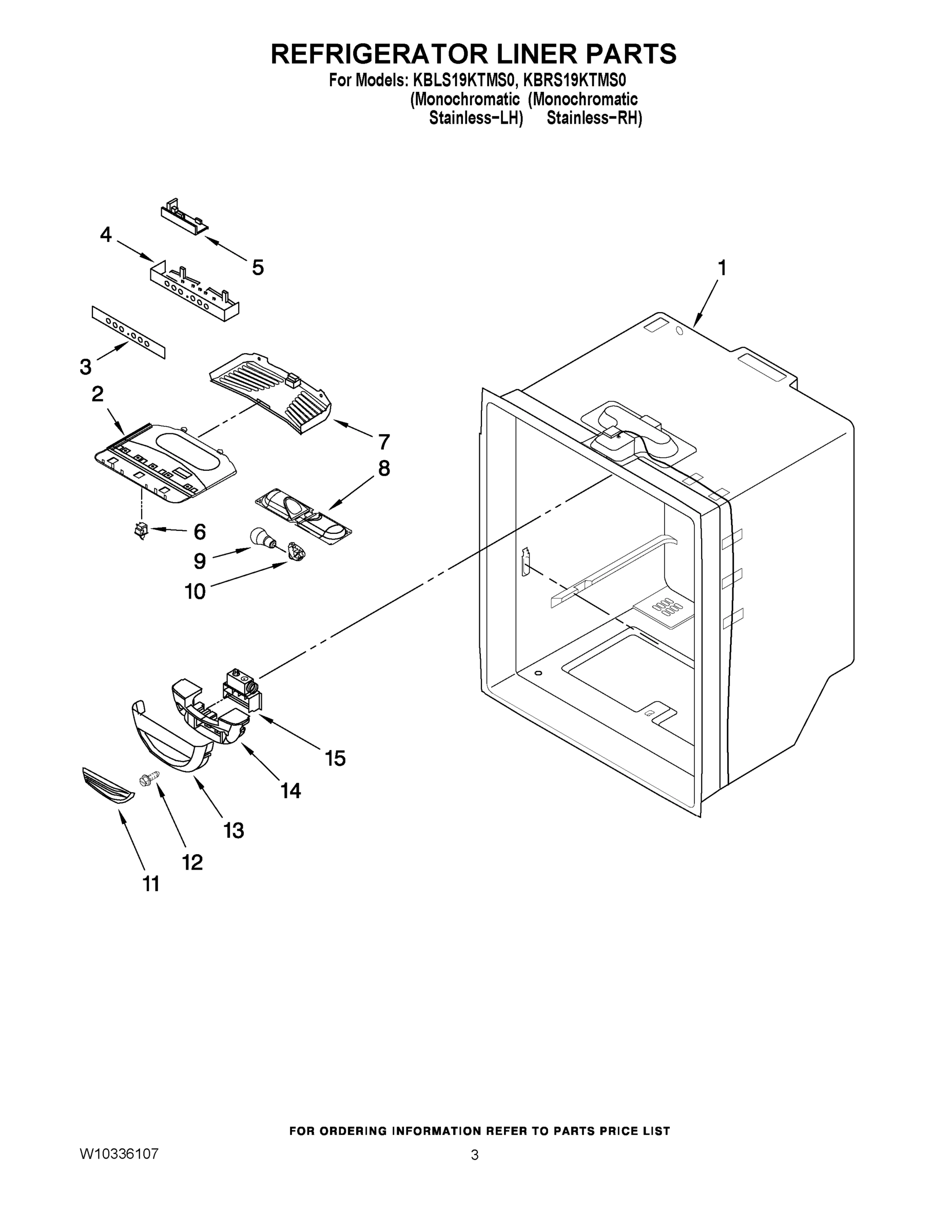 02 - REFRIGERATOR LINER PARTS
