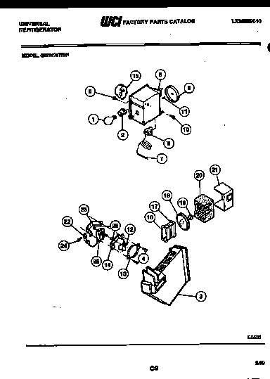 06 - REFRIGERATOR CONTROL ASSEMBLY, DAMP