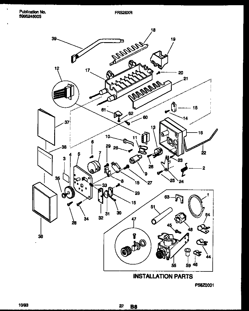 12 - ICE MAKER AND INSTALLATION PARTS