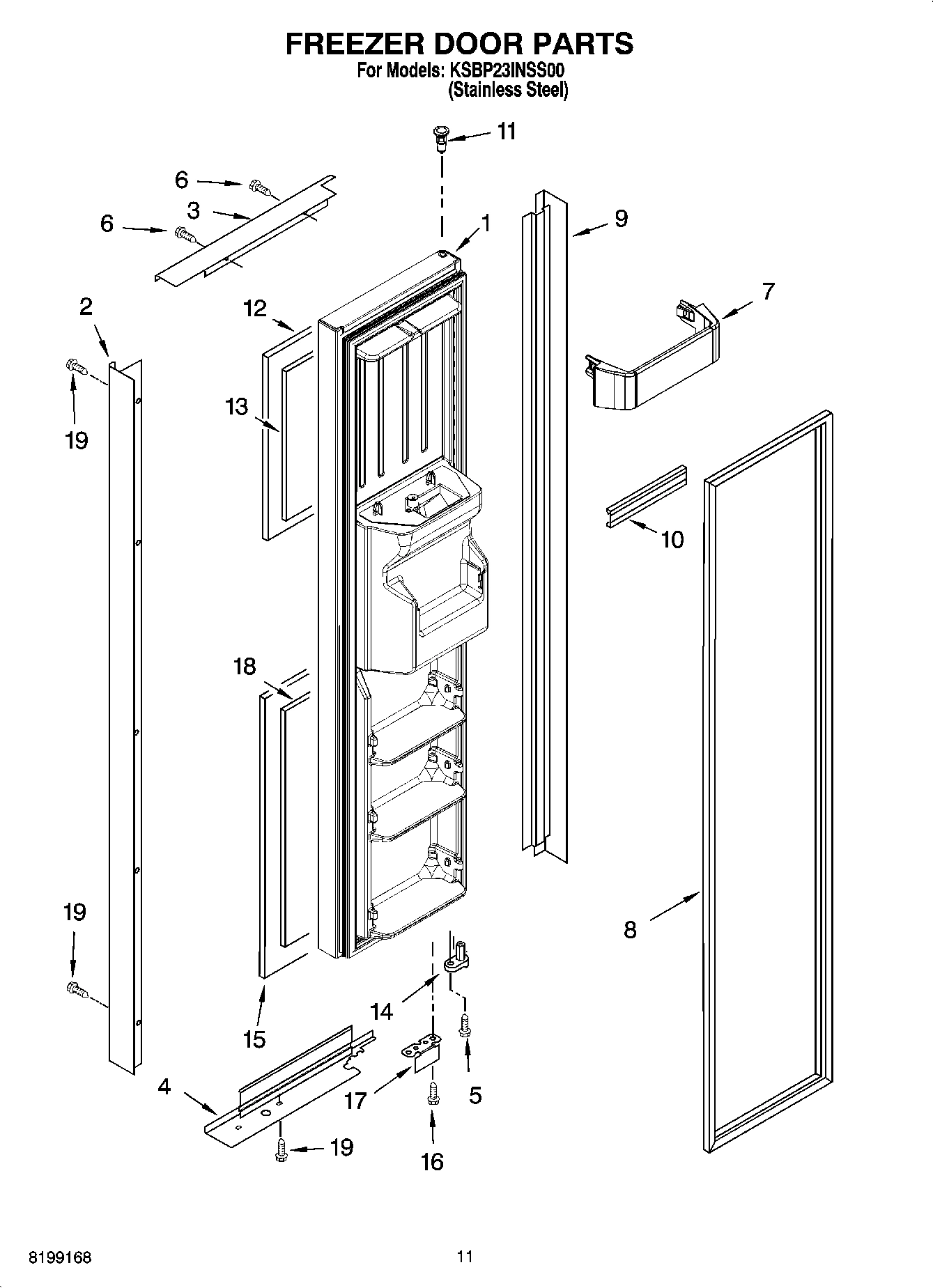 07 - FREEZER DOOR PARTS