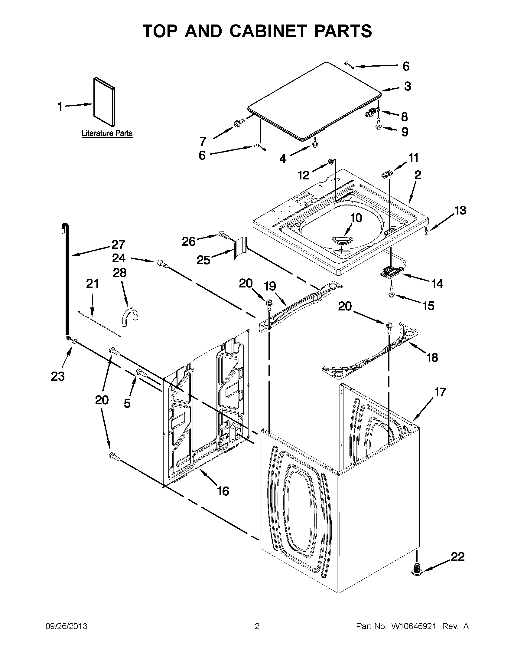 02 - TOP AND CABINET PARTS