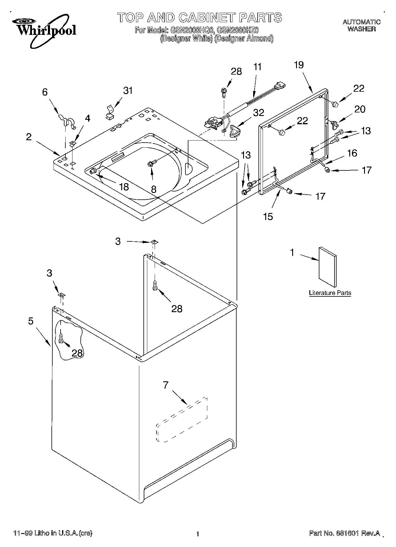 01 - TOP AND CABINET, LITERATURE