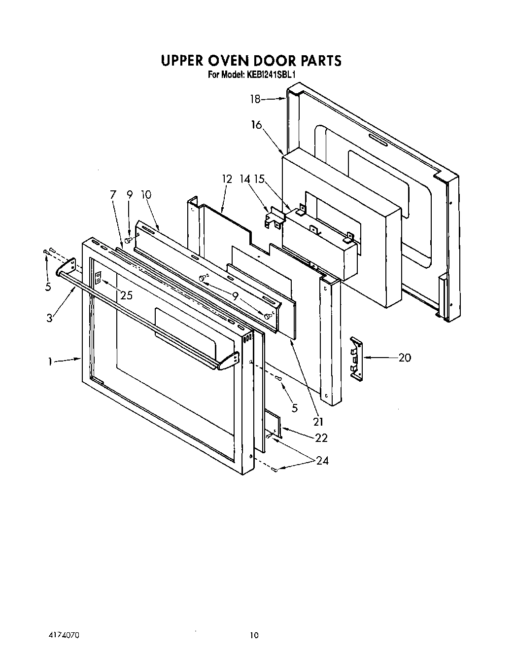08 - UPPER OVEN DOOR , LITERATURE