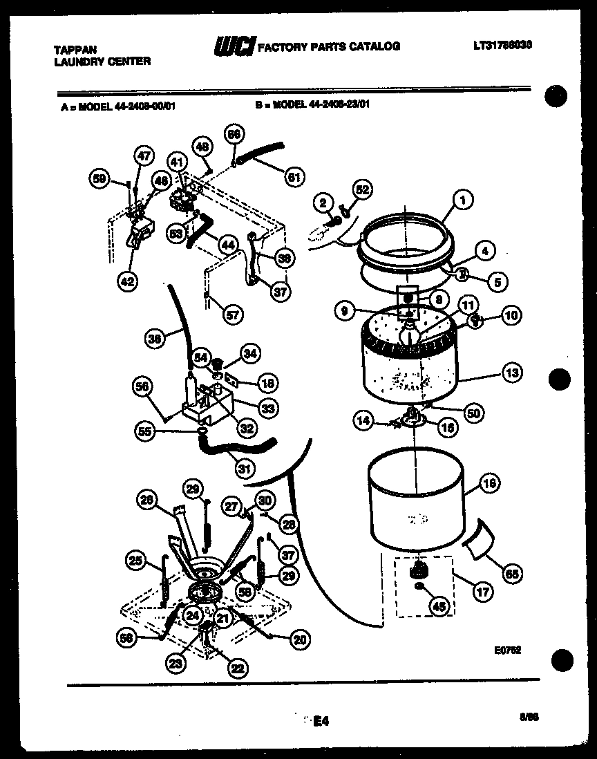 05 - TUBS, WATER VALVE AND LID SWITCH
