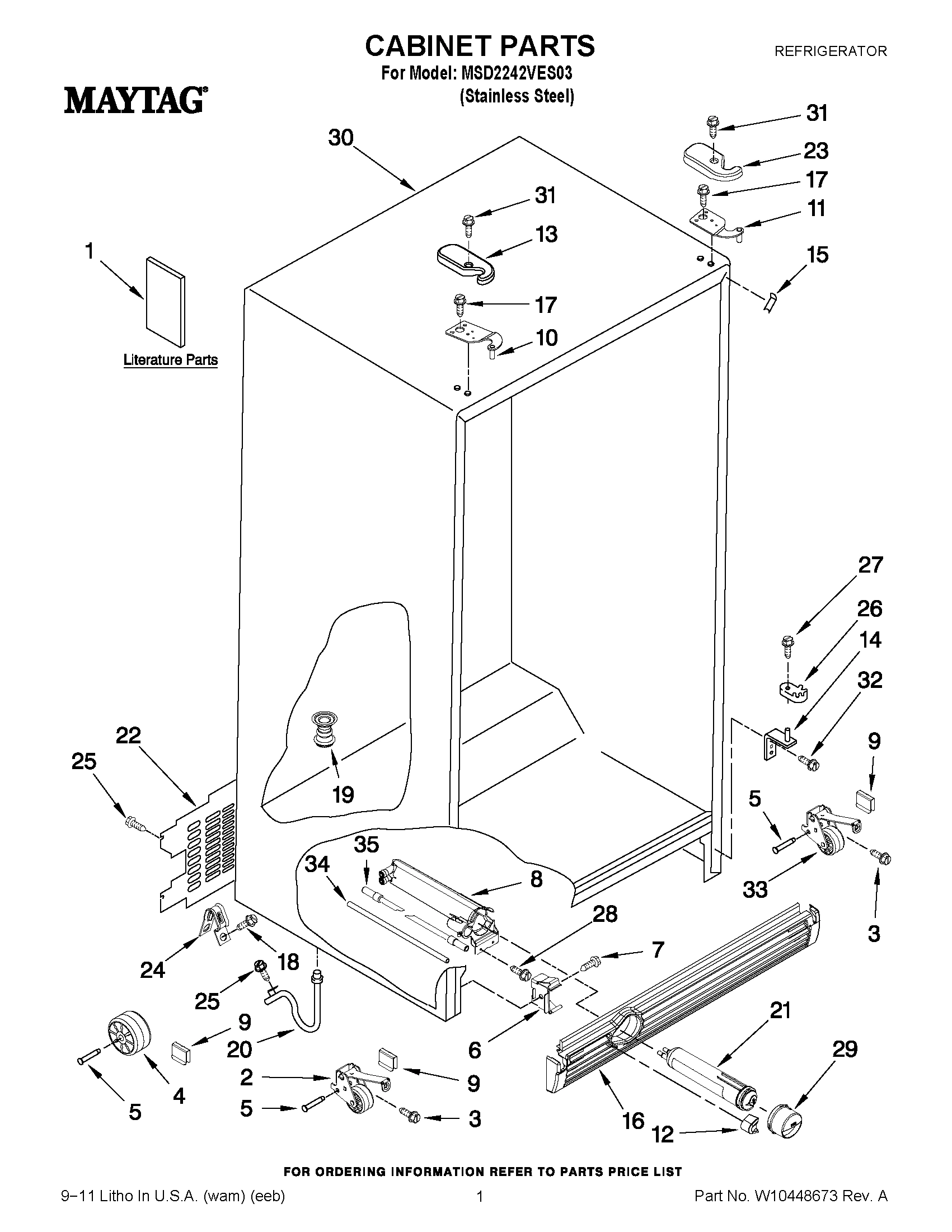 01 - CABINET PARTS