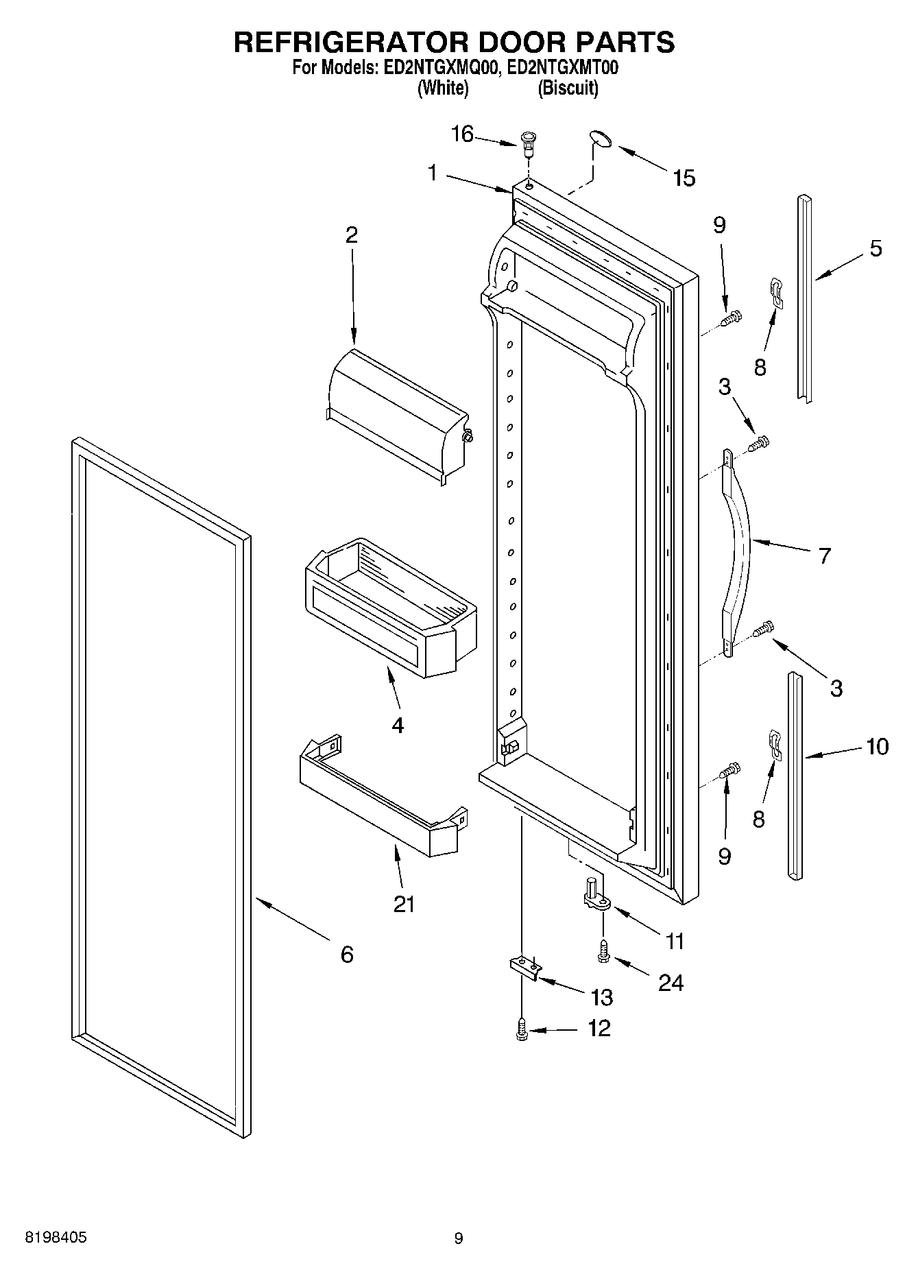 06 - REFRIGERATOR DOOR PARTS