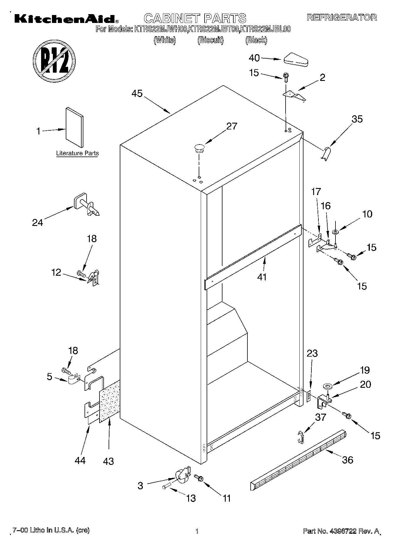 01 - CABINET, LITERATURE
