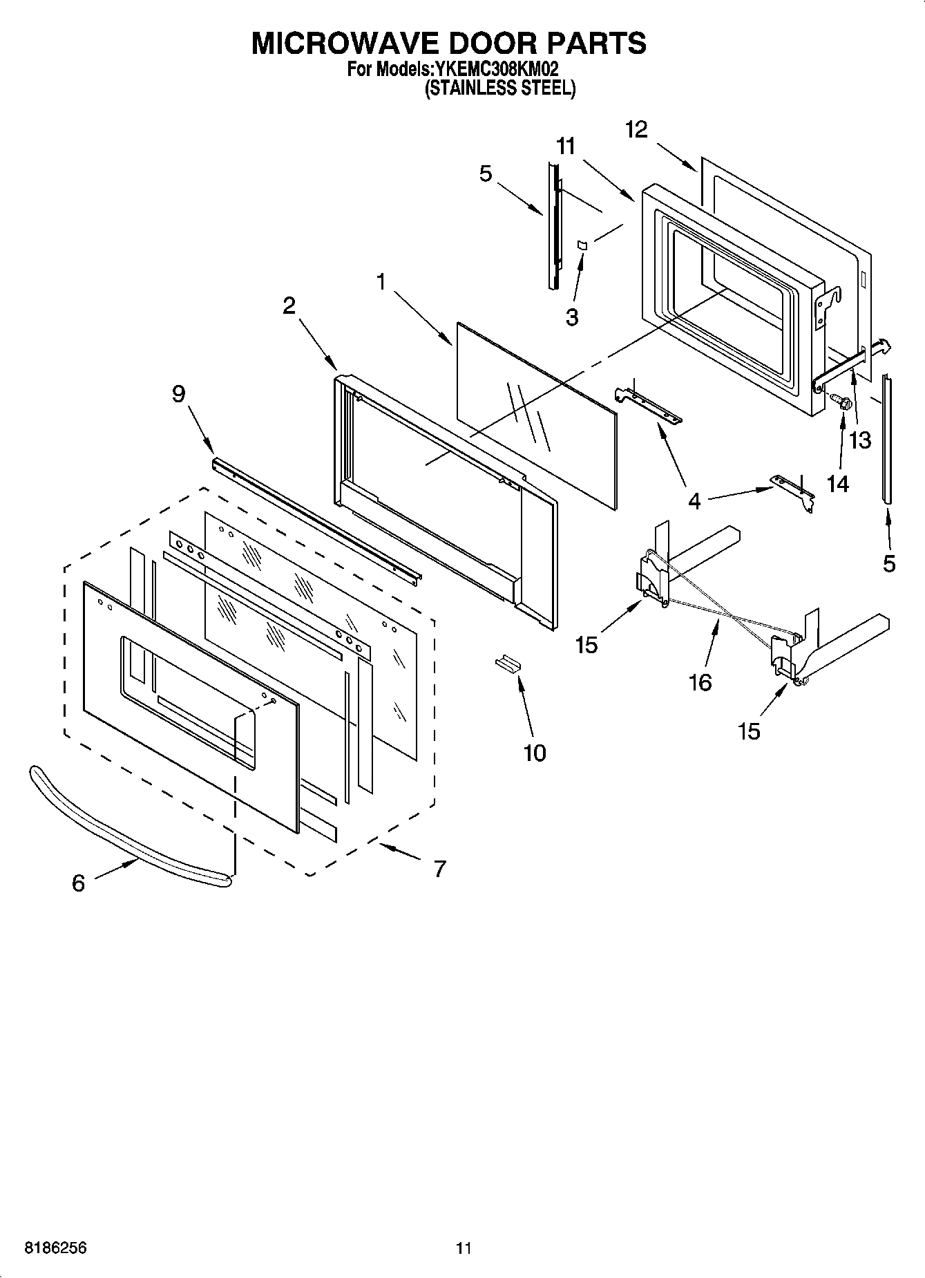 09 - MICROWAVE DOOR PARTS, OPTIONAL PARTS
