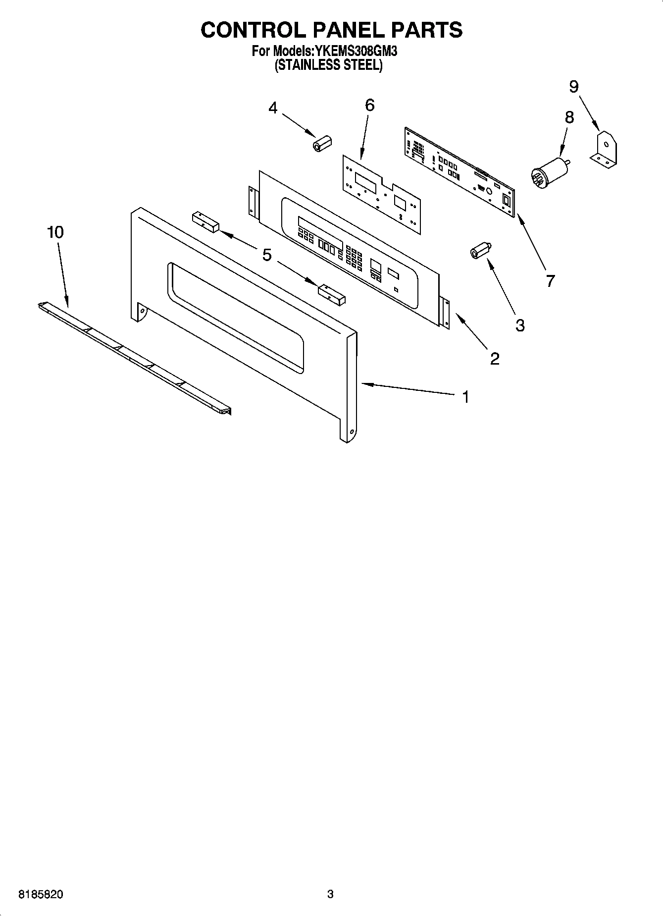 02 - CONTROL PANEL PARTS