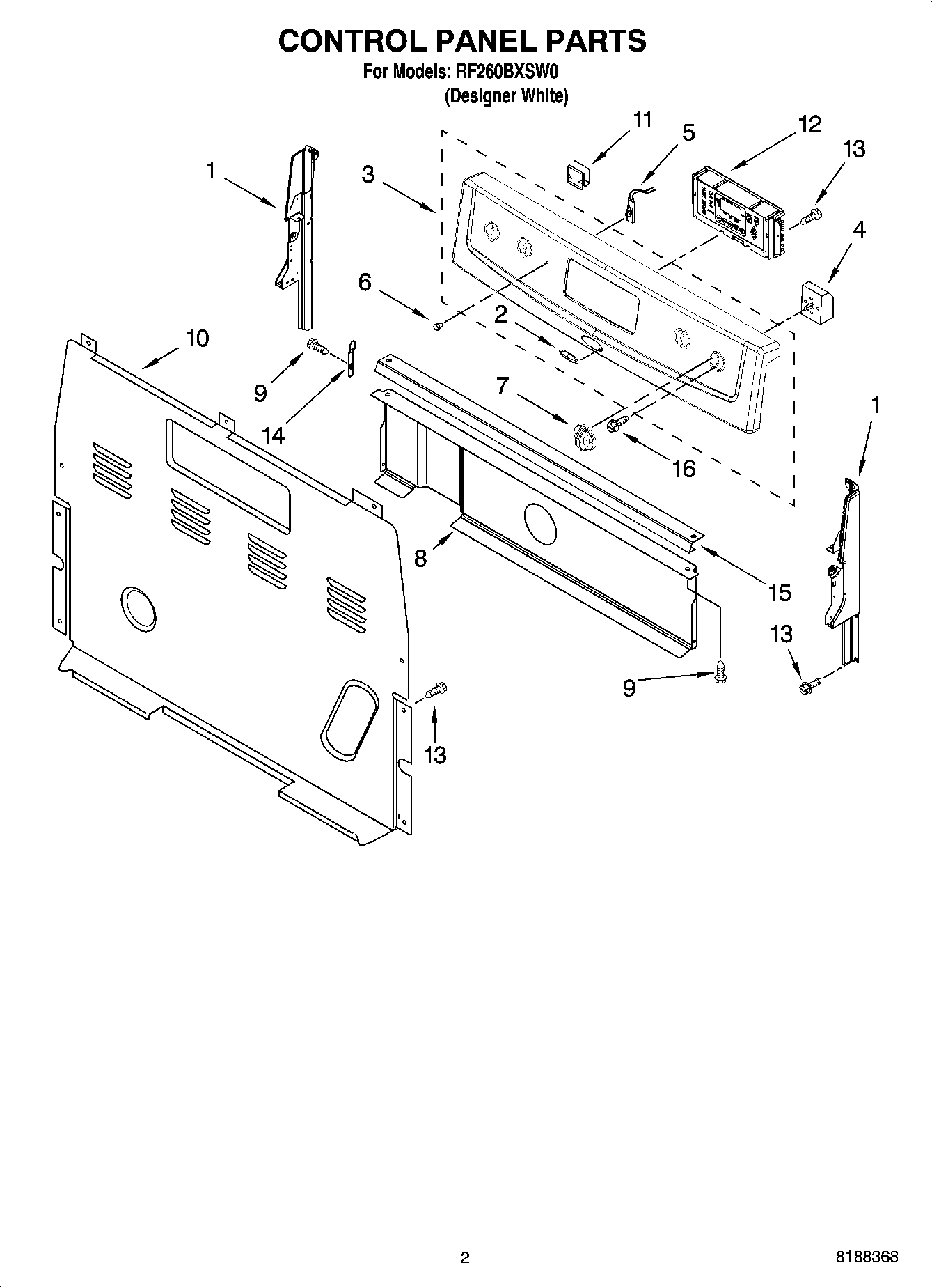 02 - CONTROL PANEL PARTS