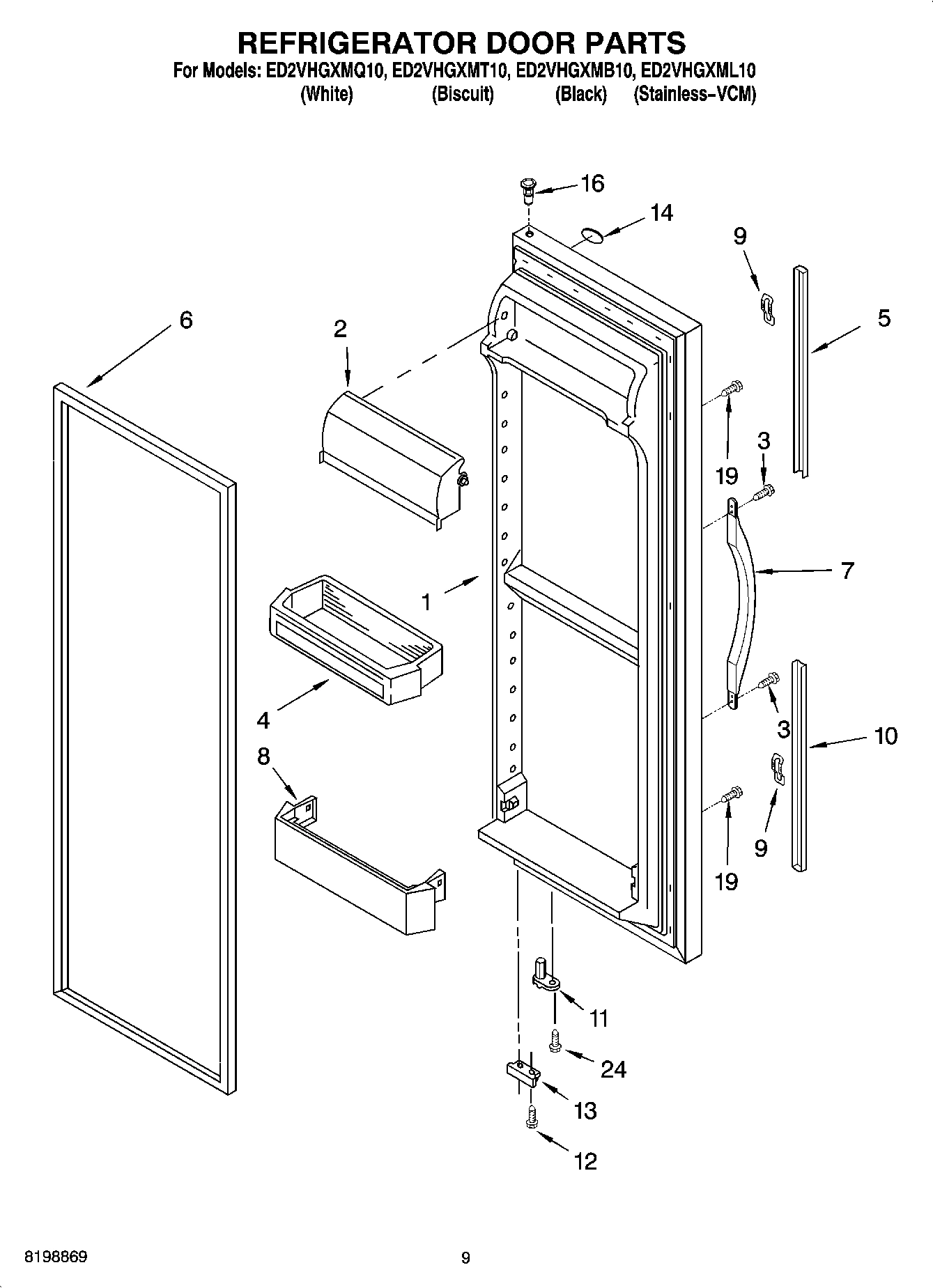 06 - REFRIGERATOR DOOR PARTS