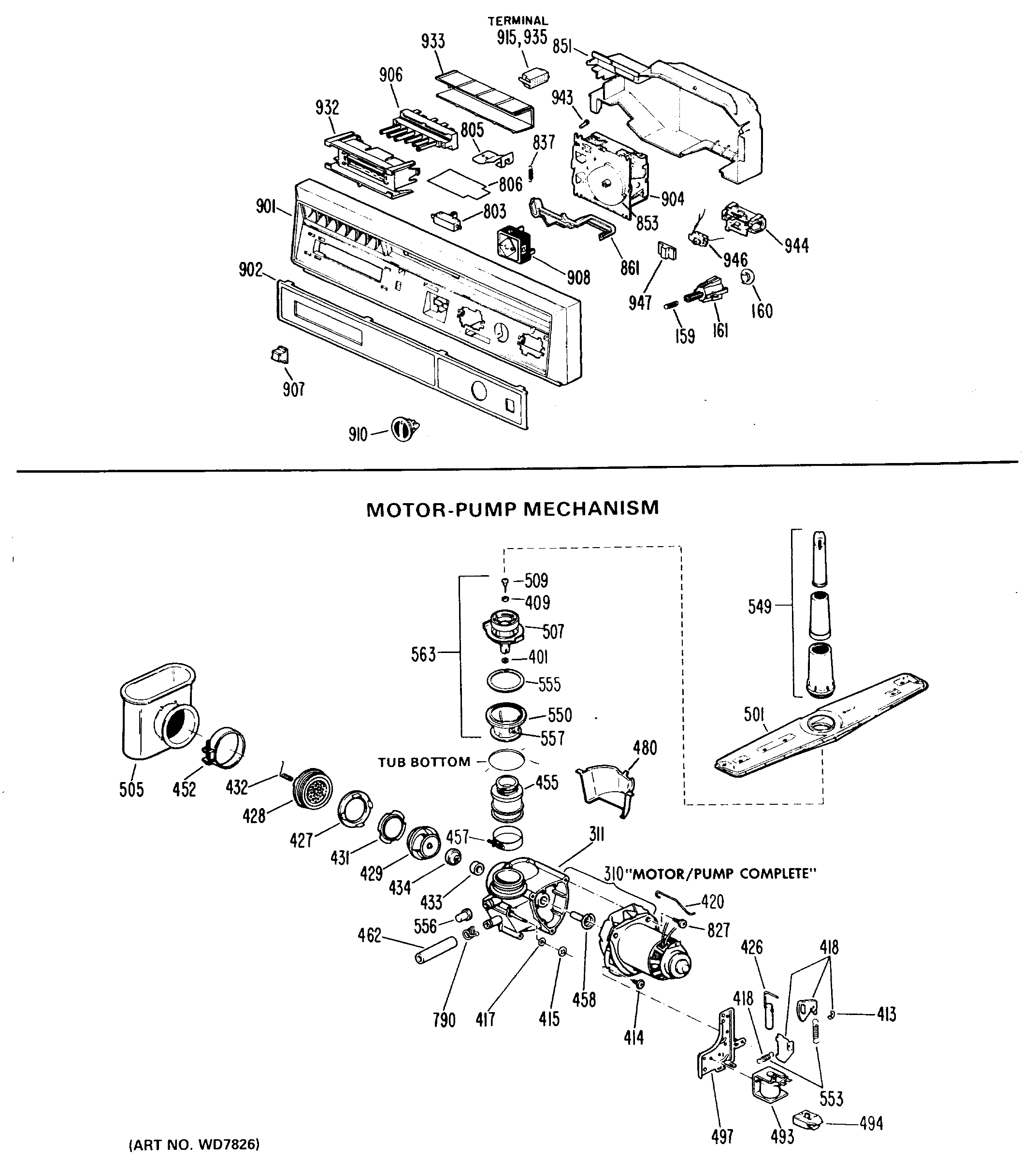 MOTOR-PUMP MECHANISM