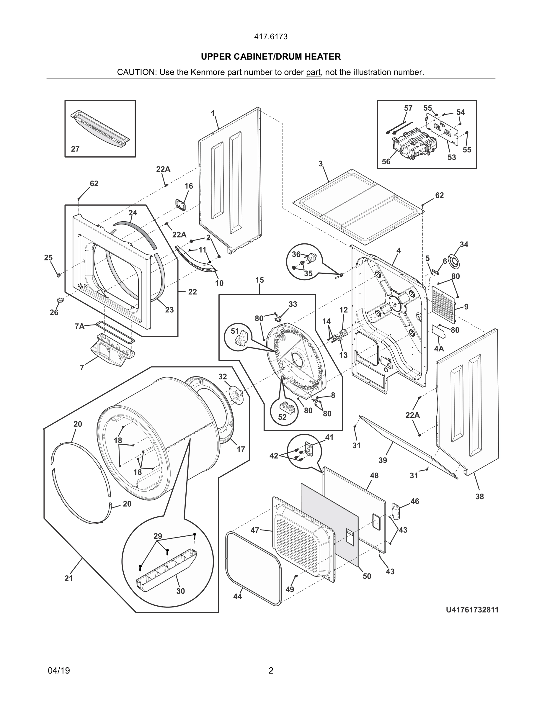 03 - UPPER CABINET/DRUM HEATER