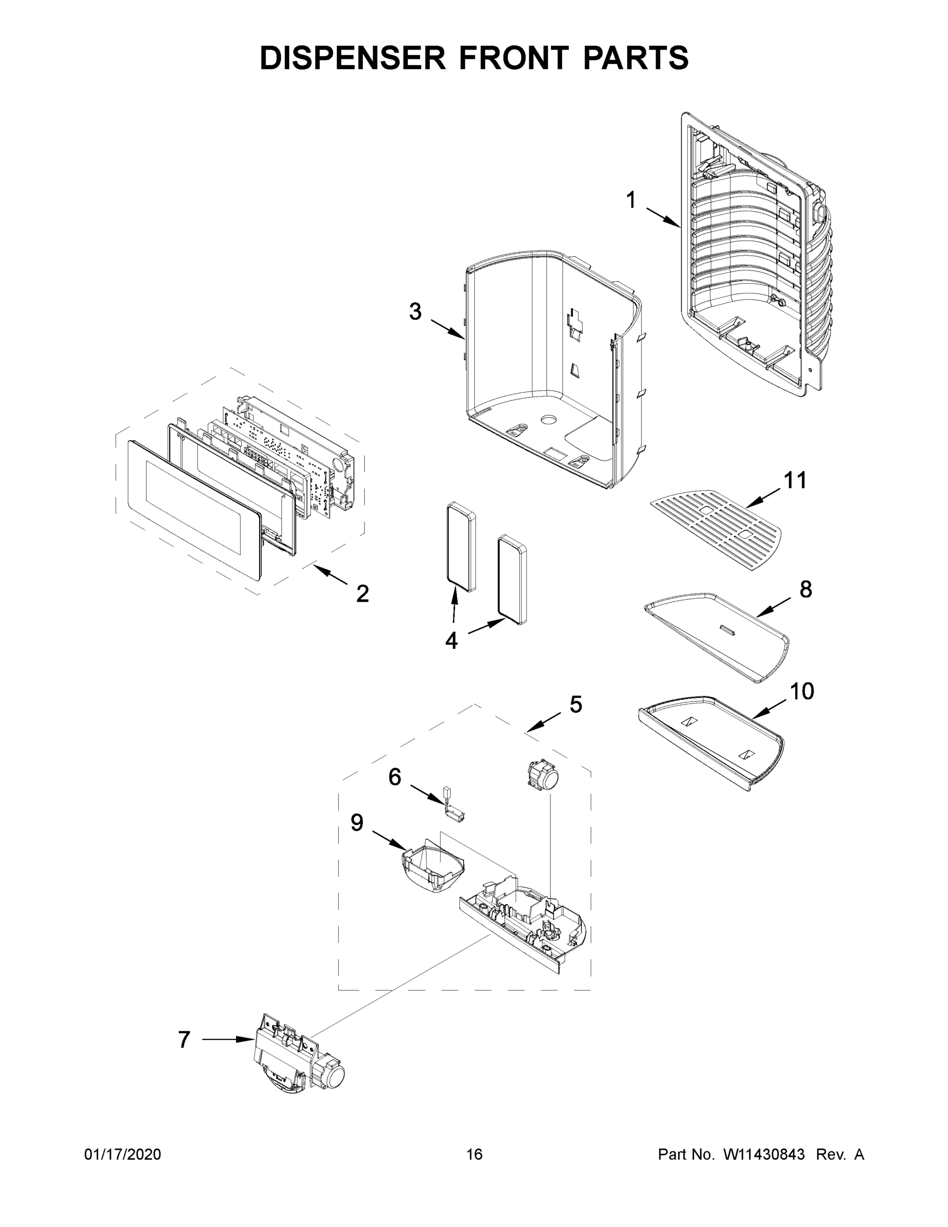09 - DISPENSER FRONT PARTS