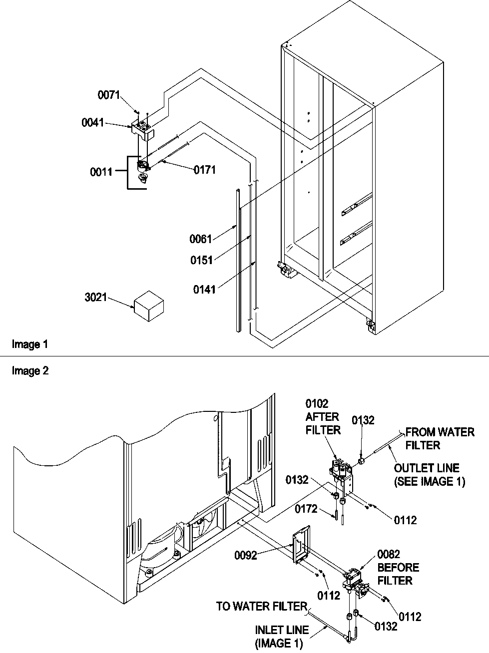 13 - Water Filter Assy. & Water Valves