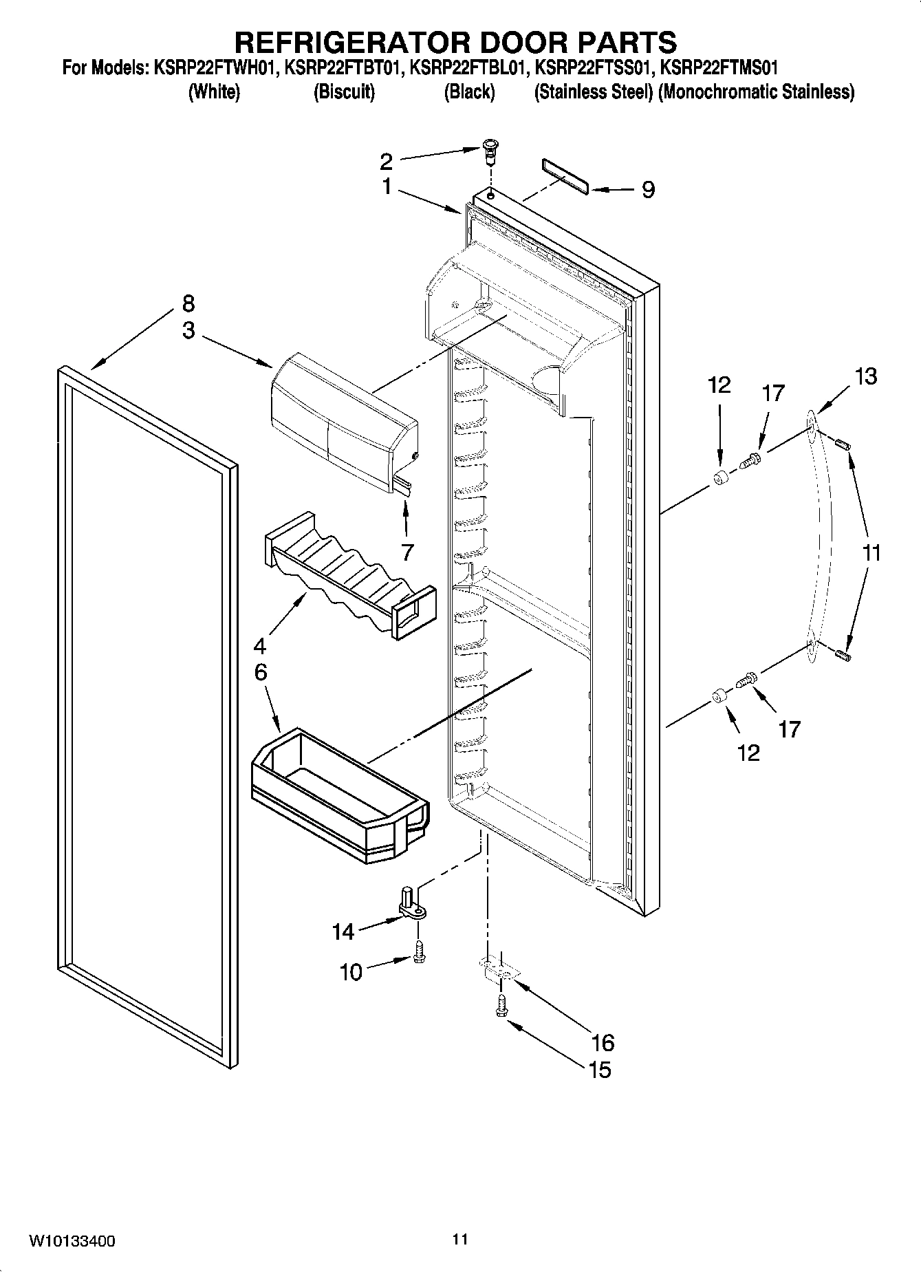 07 - REFRIGERATOR DOOR PARTS