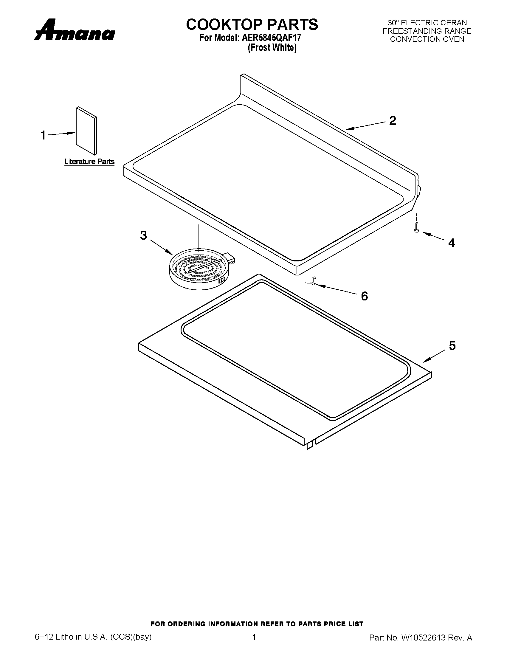01 - COOKTOP PARTS