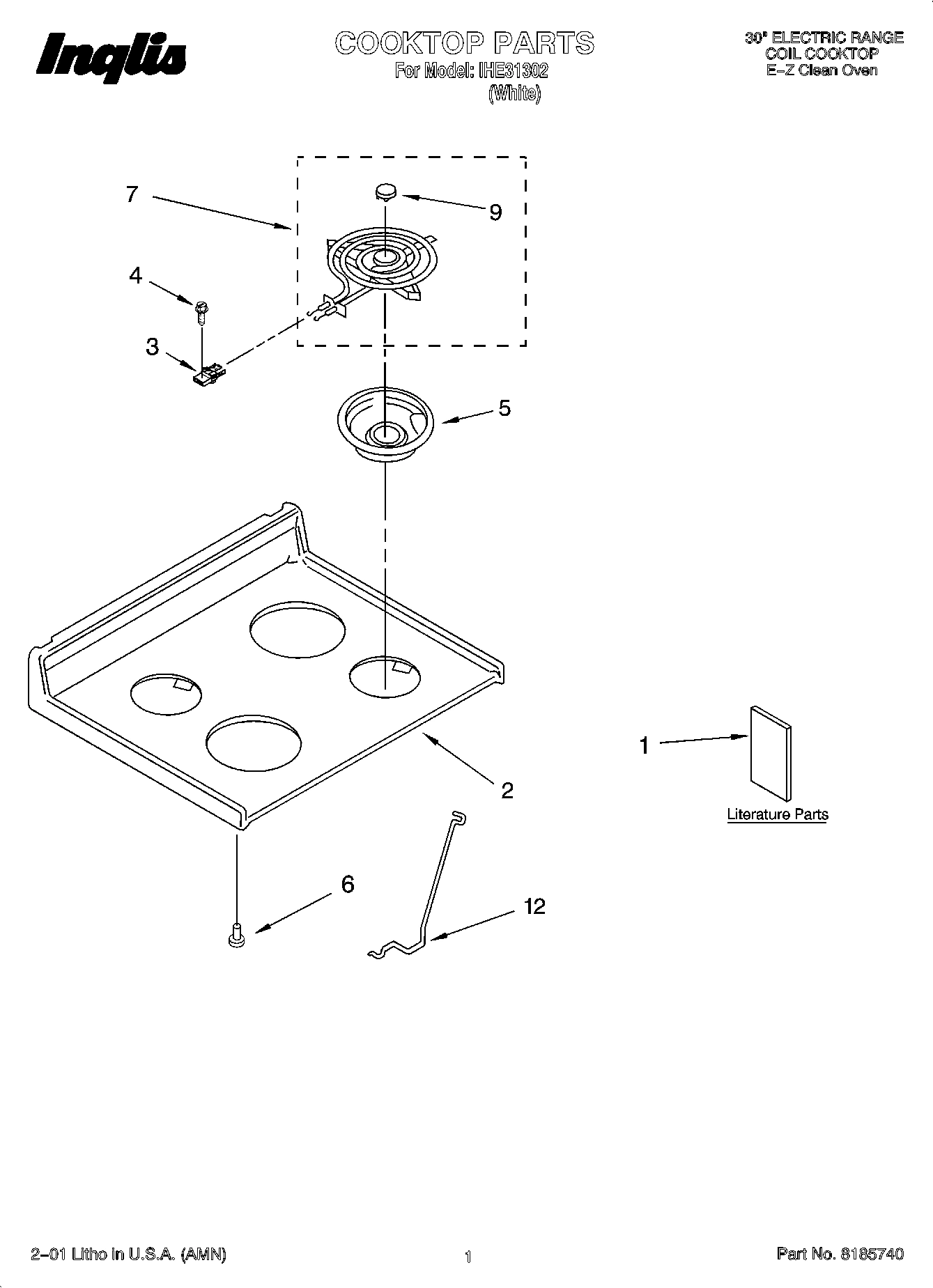 01 - COOKTOP PARTS