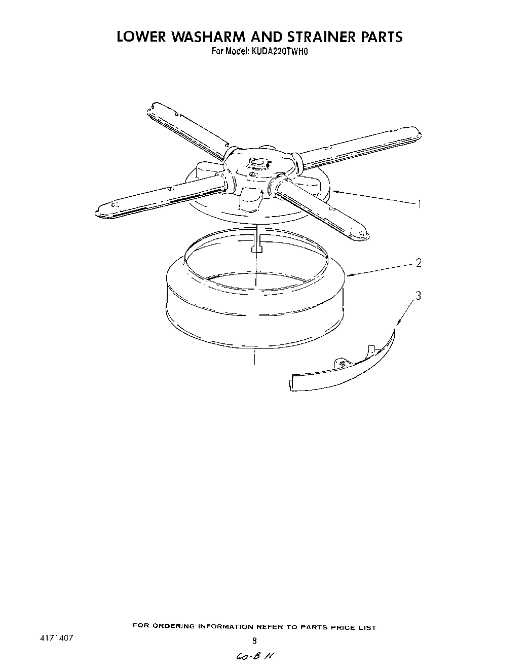 06 - LOWER WASHARM AND STRAINER