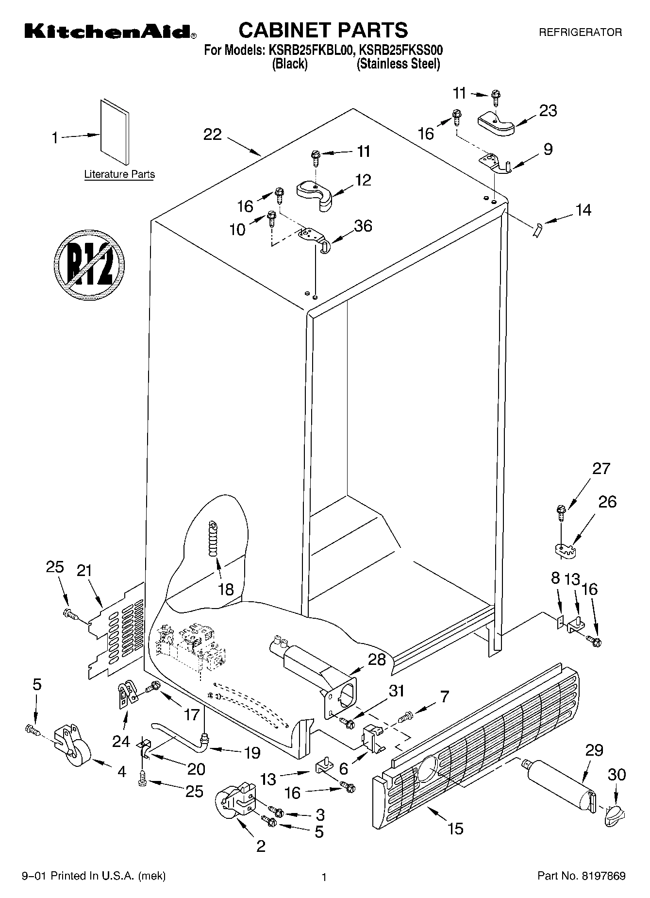 01 - CABINET, LITERATURE
