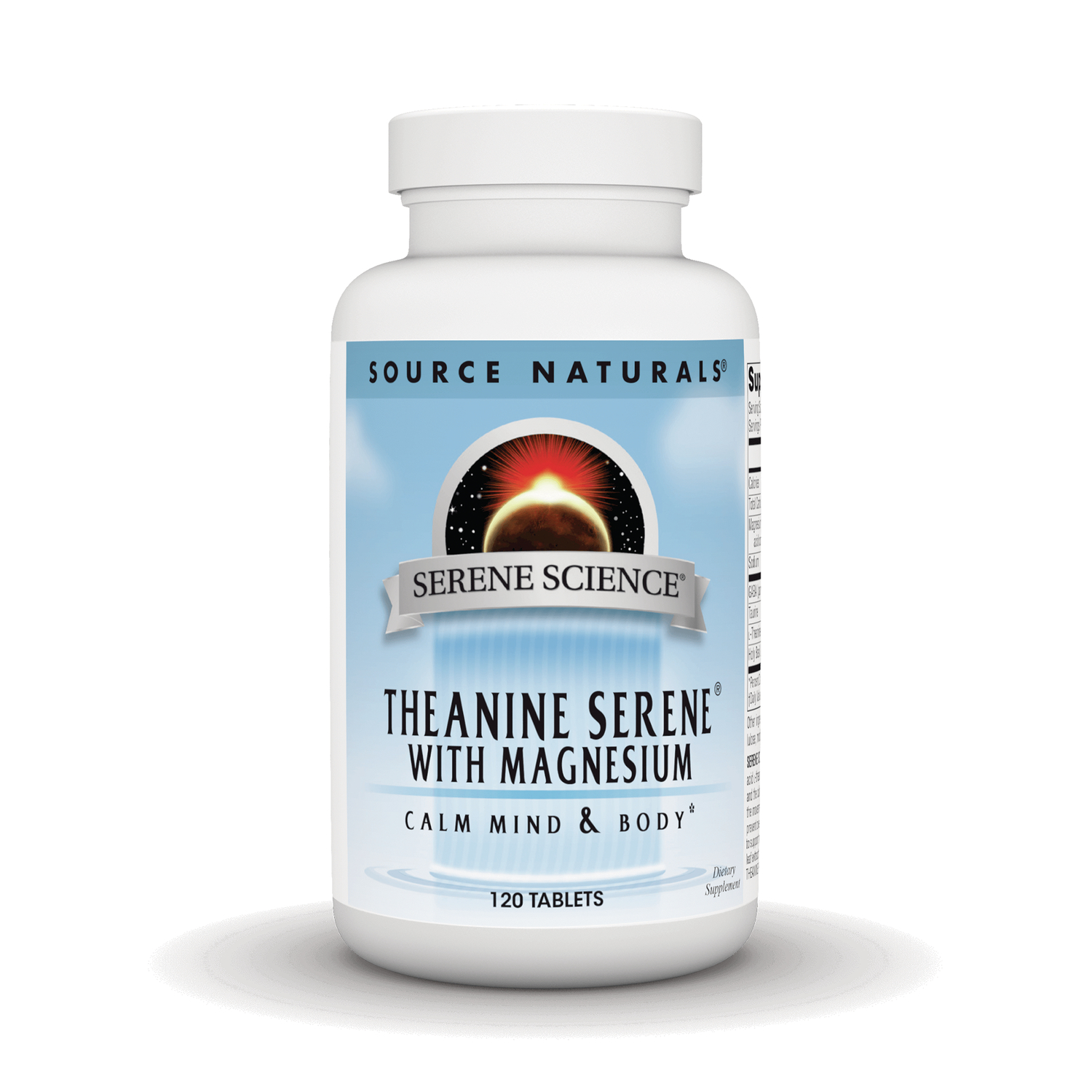 Source Naturals Serene Science Theanine with Magnesium Supplement Vitamin | 120 Tabs