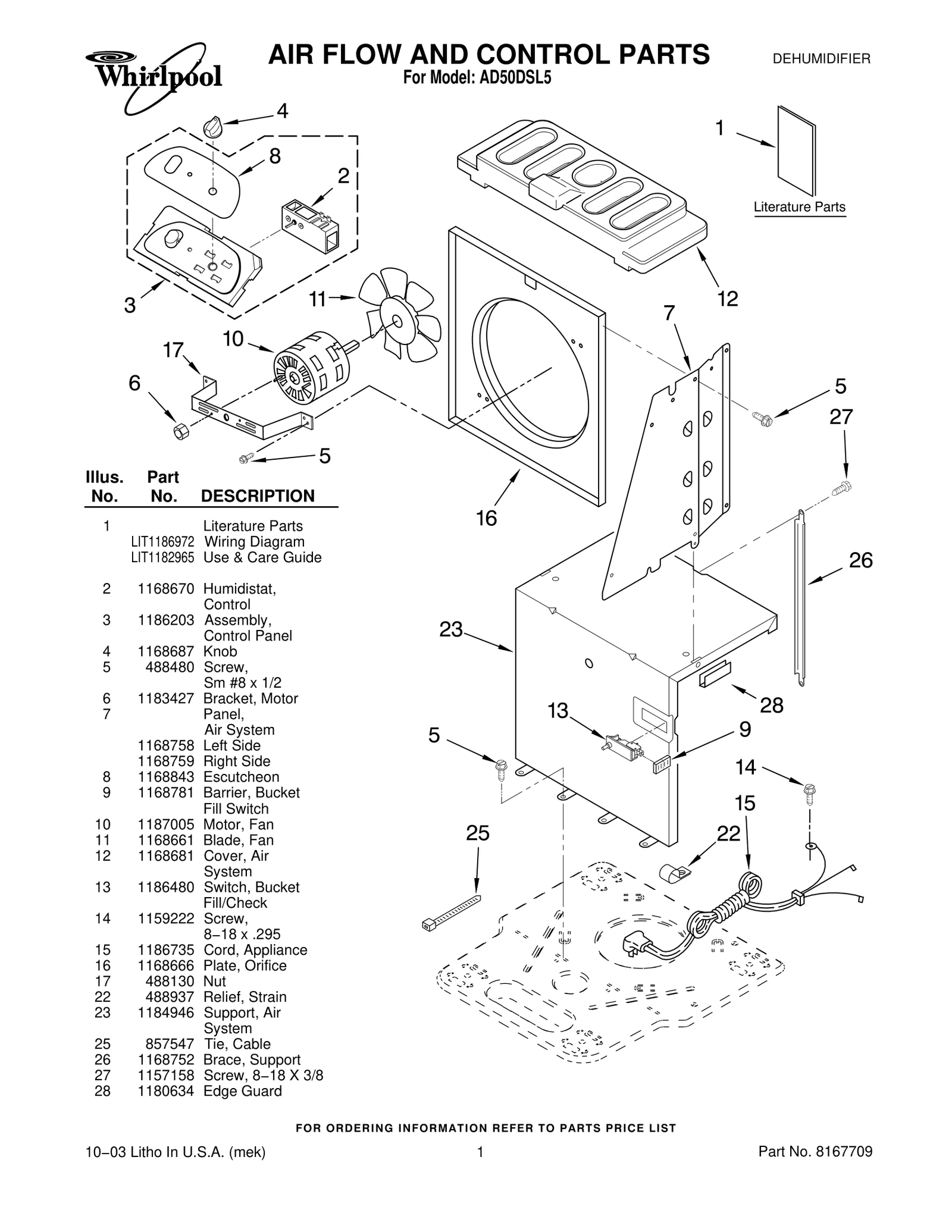 AIR FLOW AND CONTROL PARTS