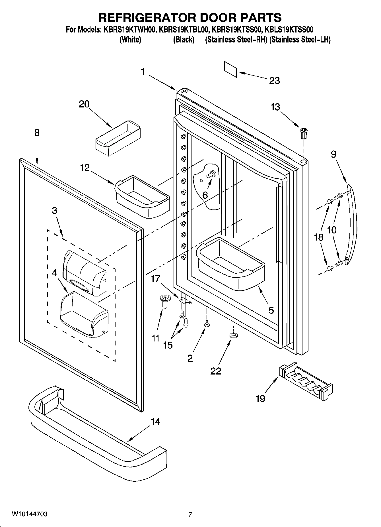 04 - REFRIGERATOR DOOR PARTS