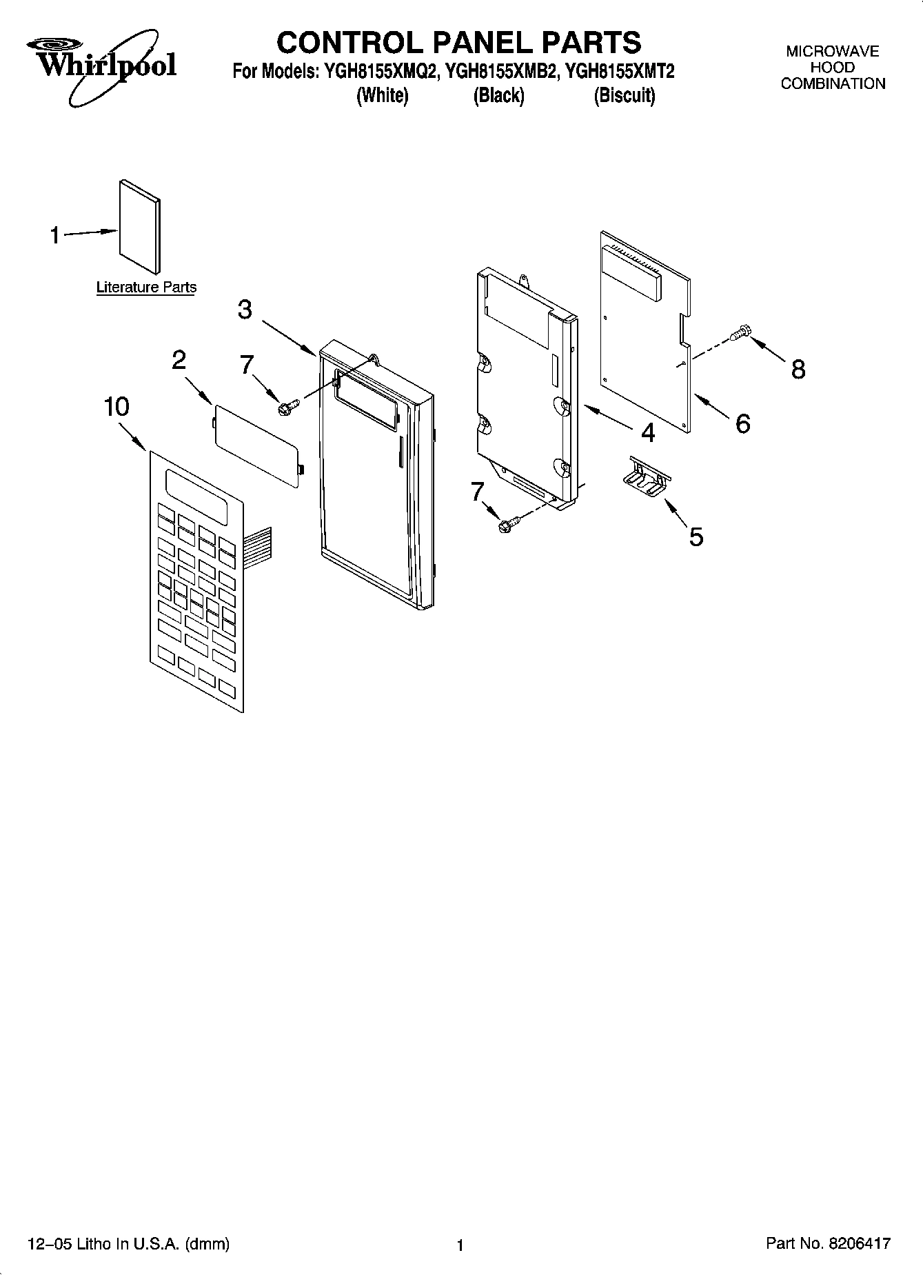 01 - CONTROL PANEL PARTS