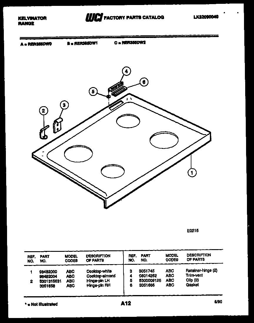 02 - COOKTOP PARTS