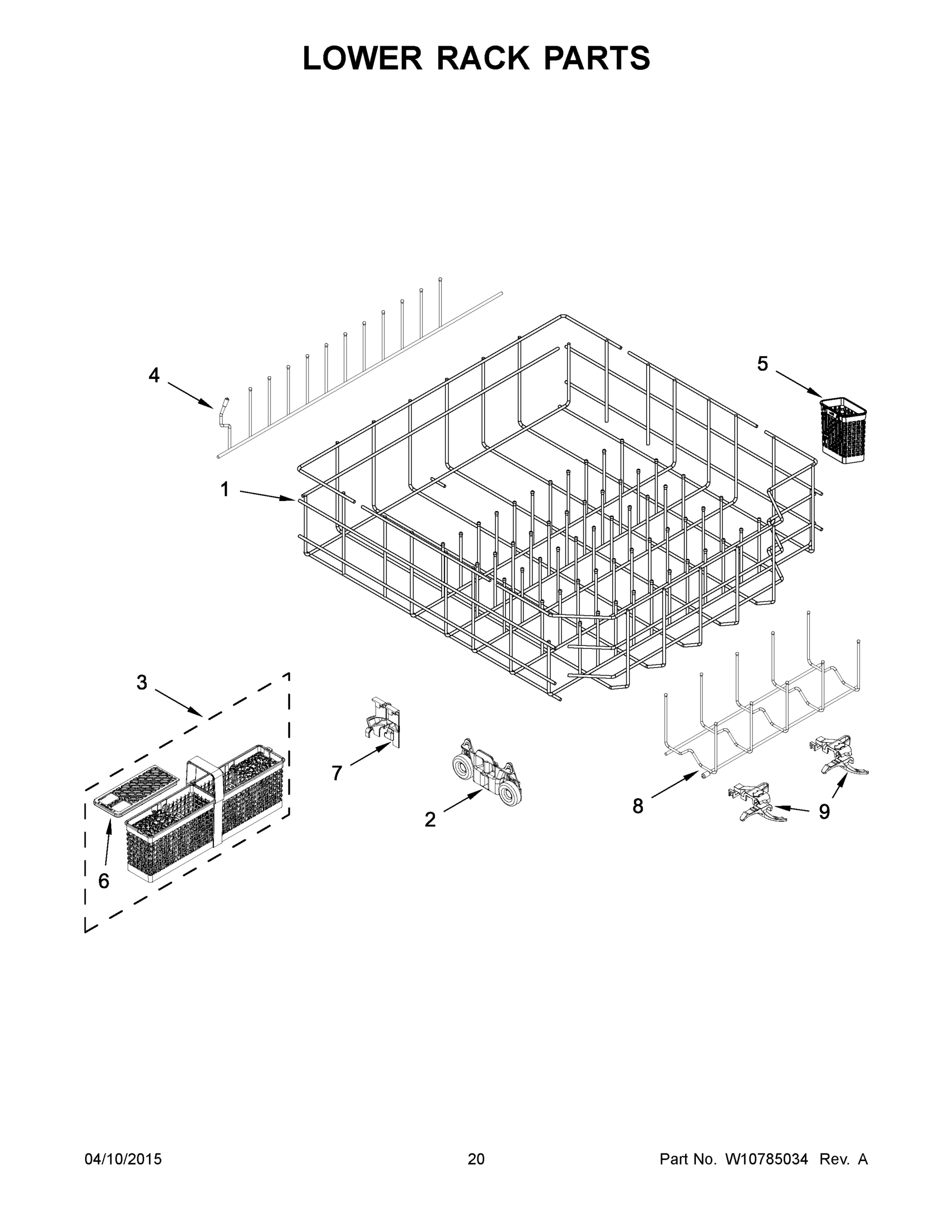 11 - LOWER RACK PARTS