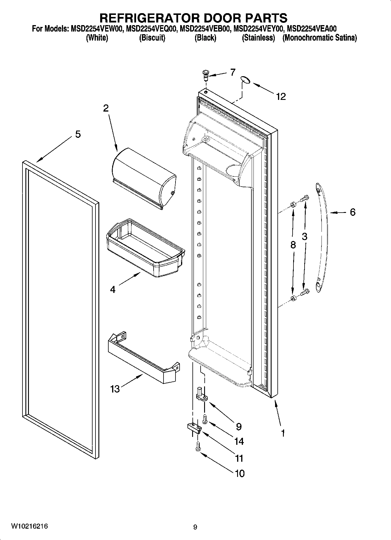 06 - REFRIGERATOR DOOR PARTS