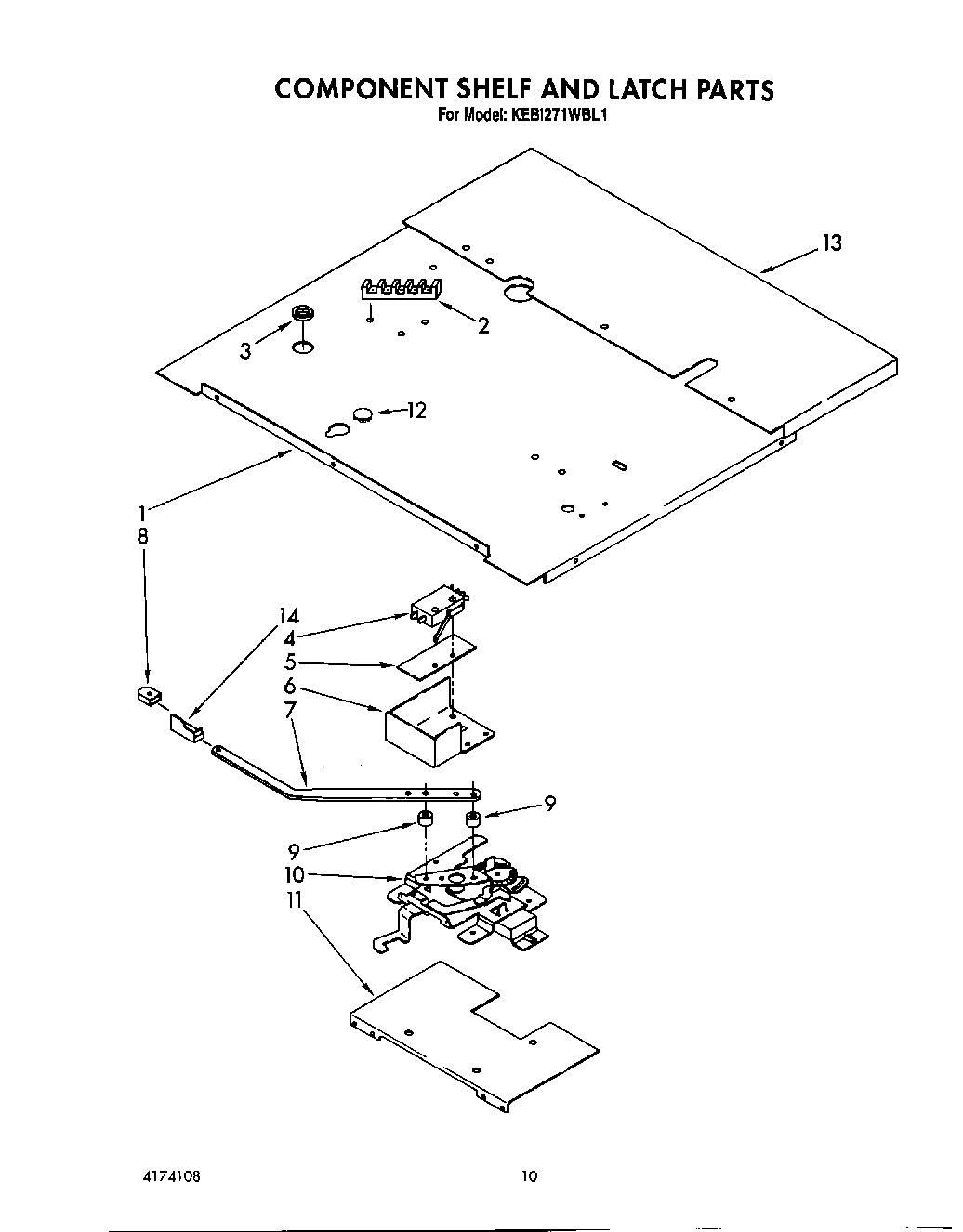 07 - COMPONENT SHELF AND LATCH