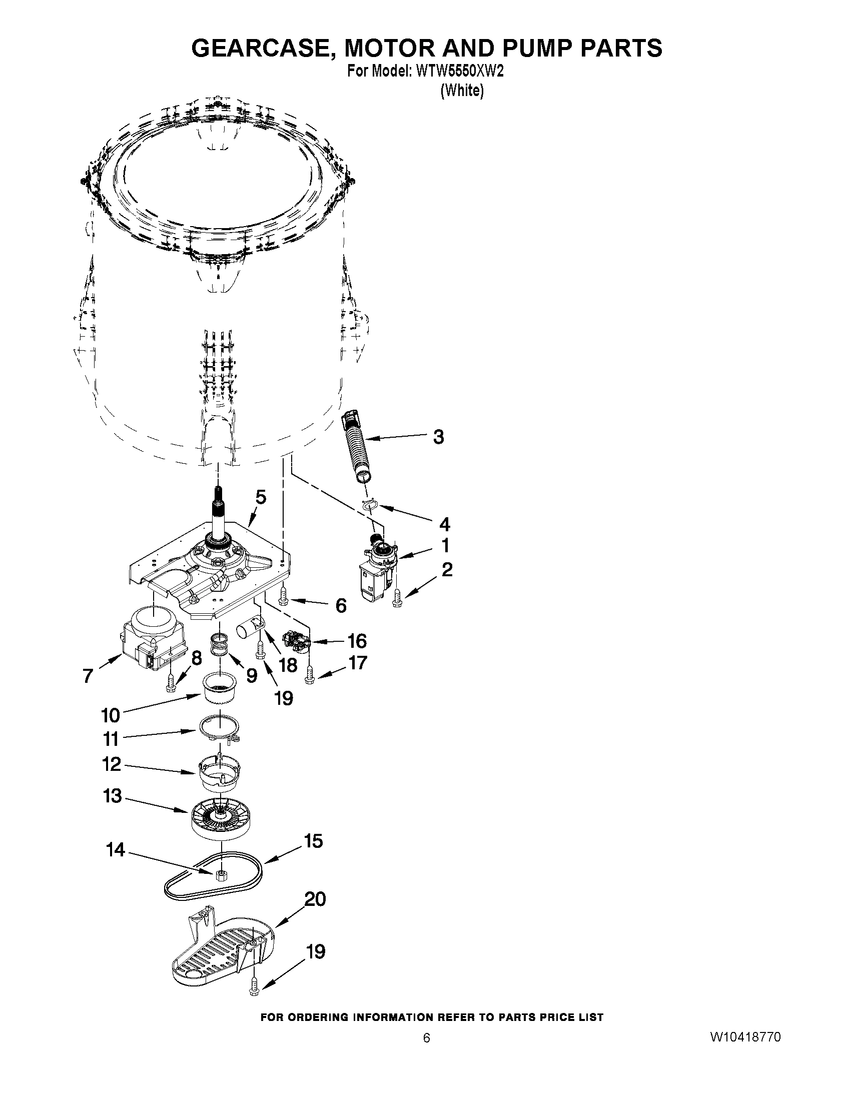 04 - GEARCASE, MOTOR AND PUMP PARTS
