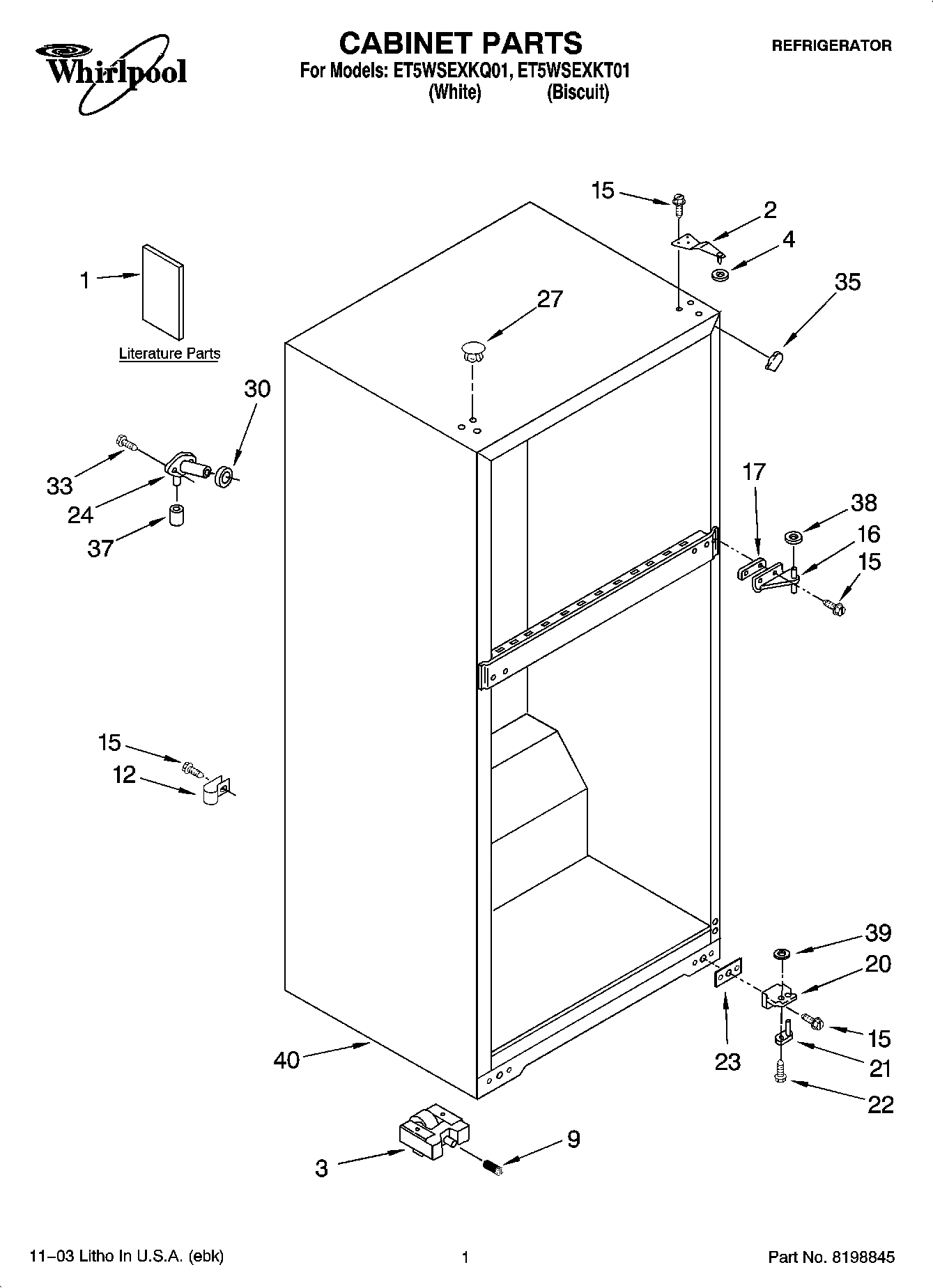 01 - CABINET PARTS