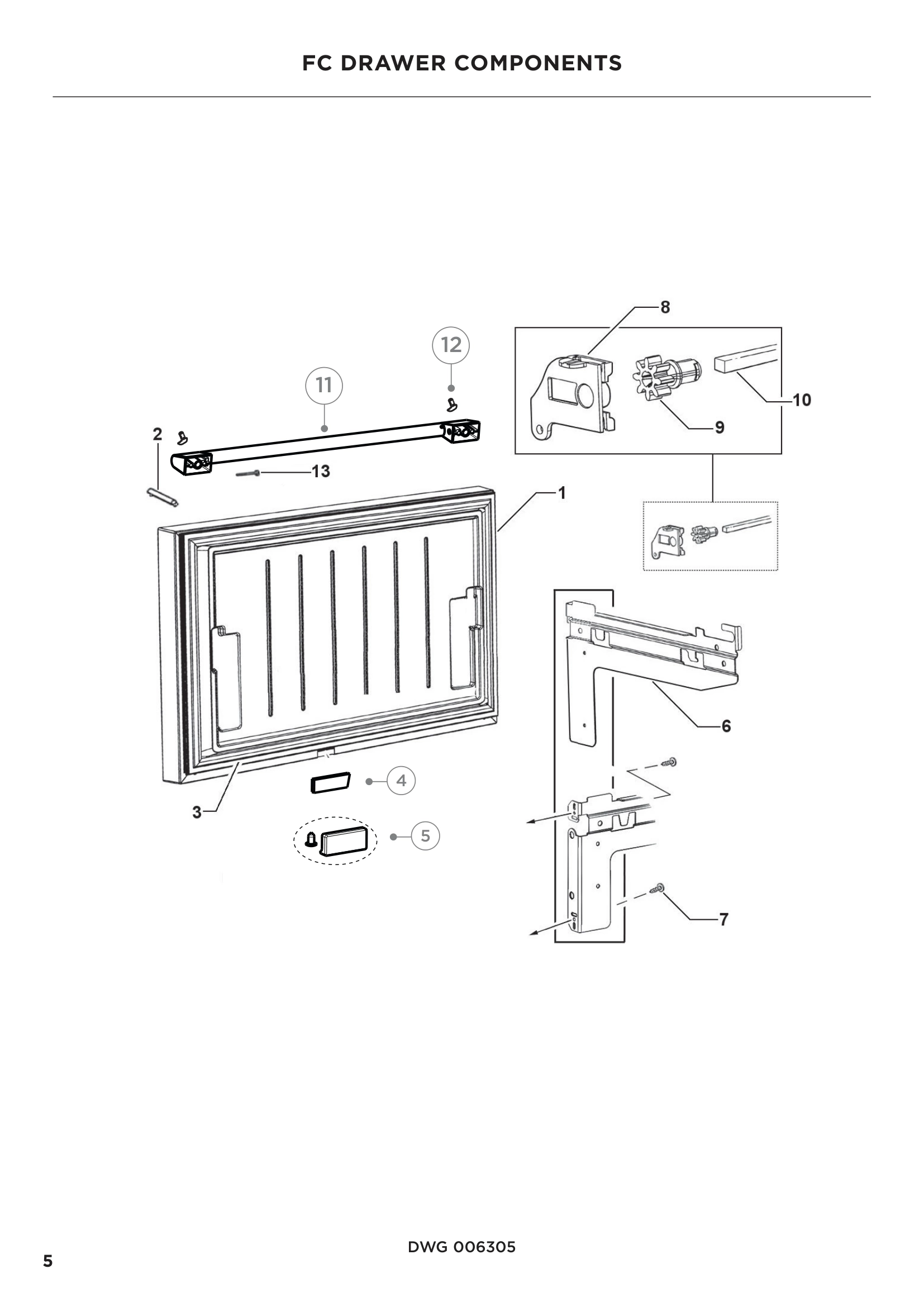 FC DRAWER COMPONENTS