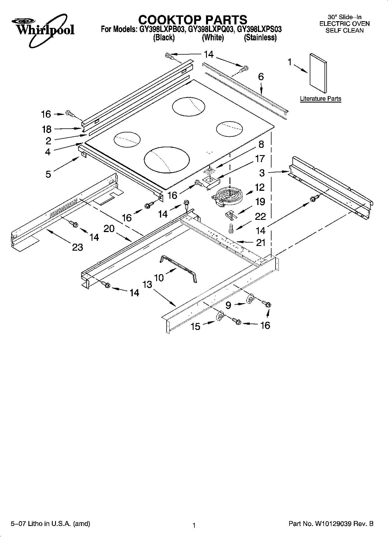 01 - COOKTOP PARTS