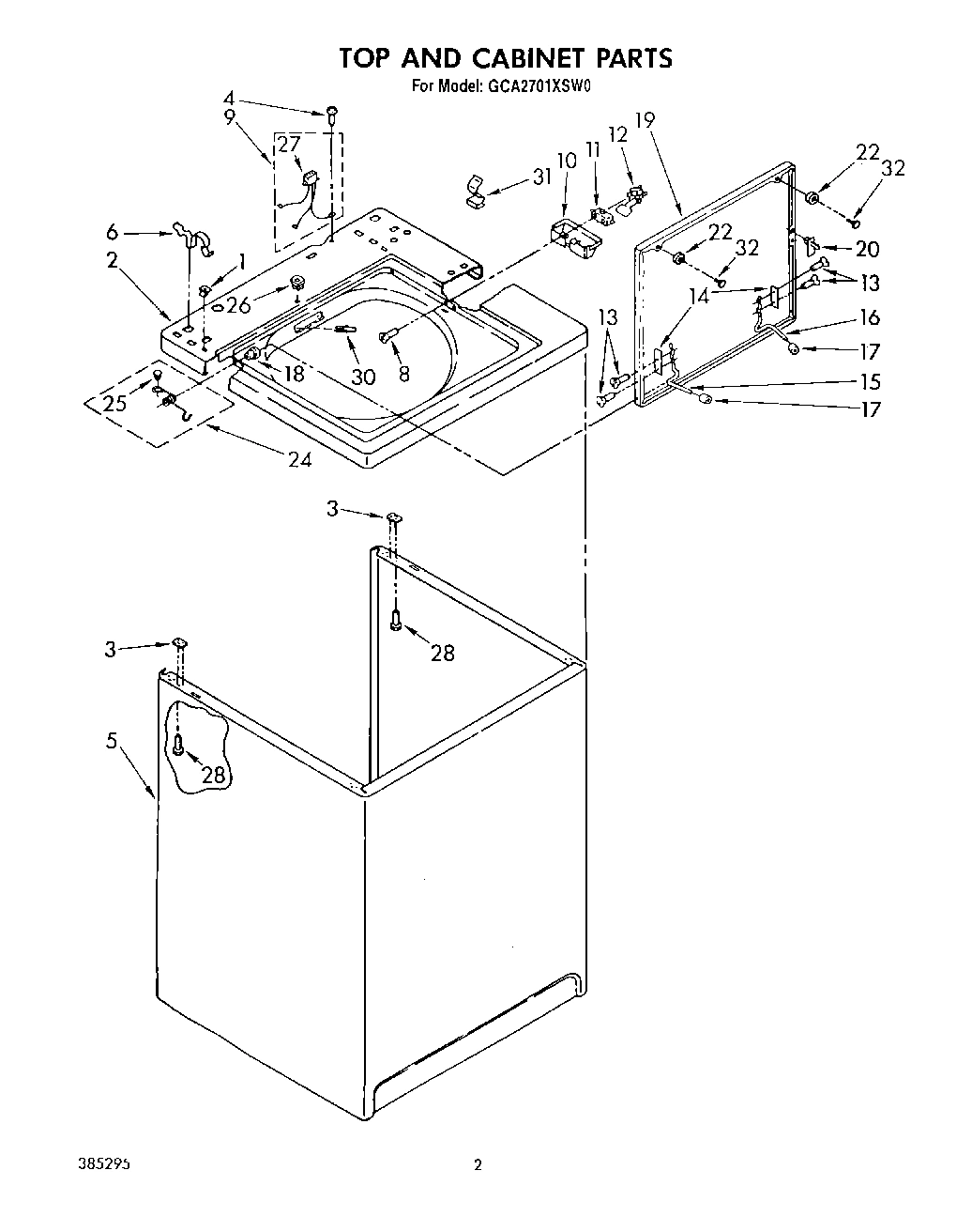 02 - TOP AND CABINET, LIT/OPTIONAL