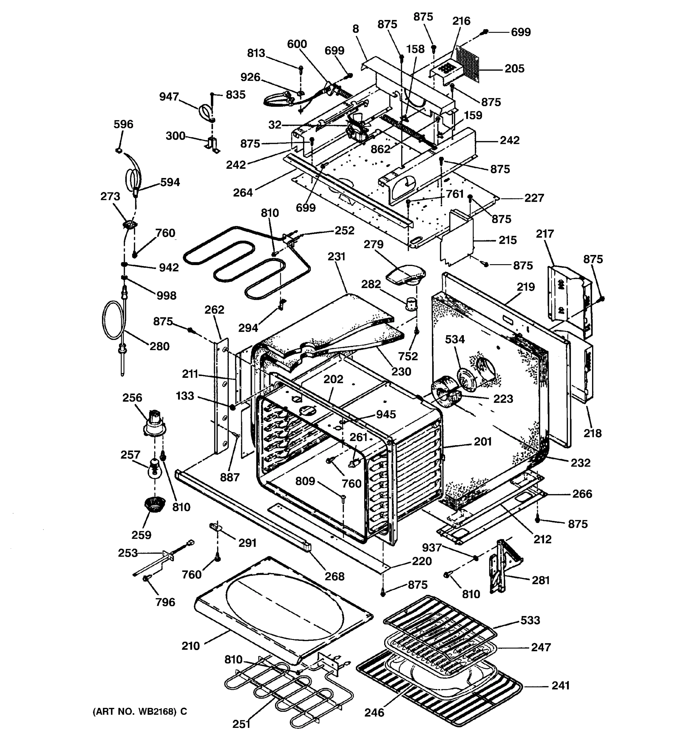 OVEN BODY PARTS