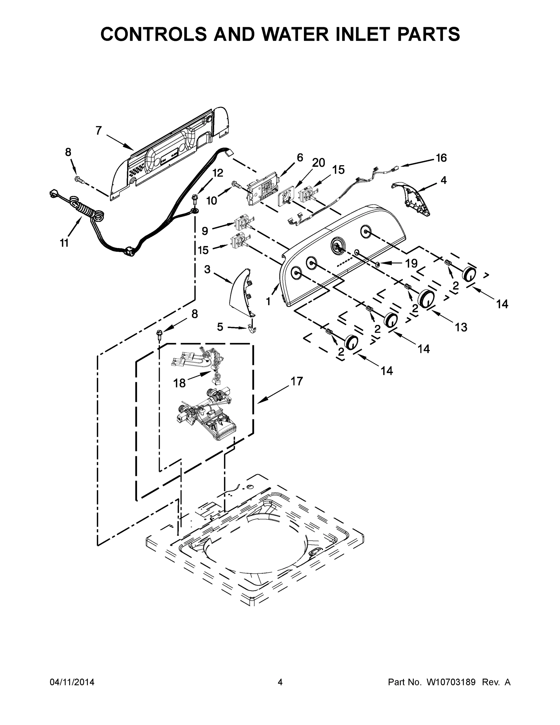03 - CONTROLS AND WATER INLET PARTS