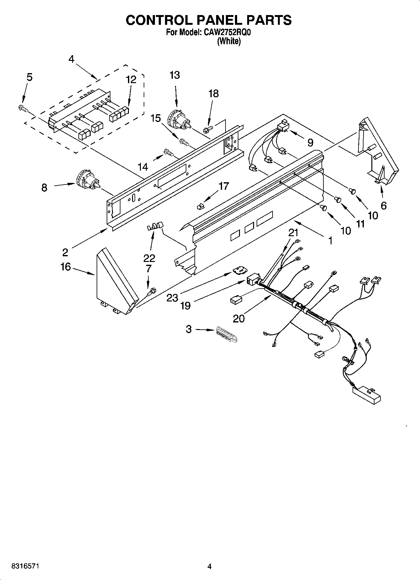 02 - CONTROL PANEL PARTS