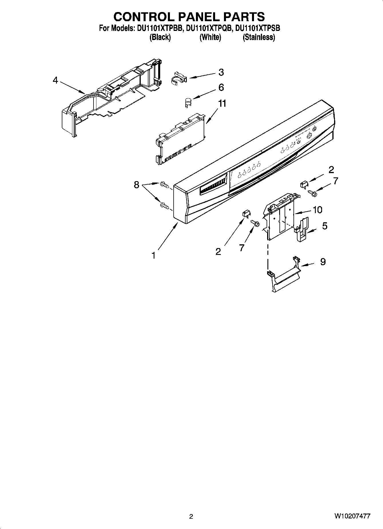 02 - CONTROL PANEL PARTS