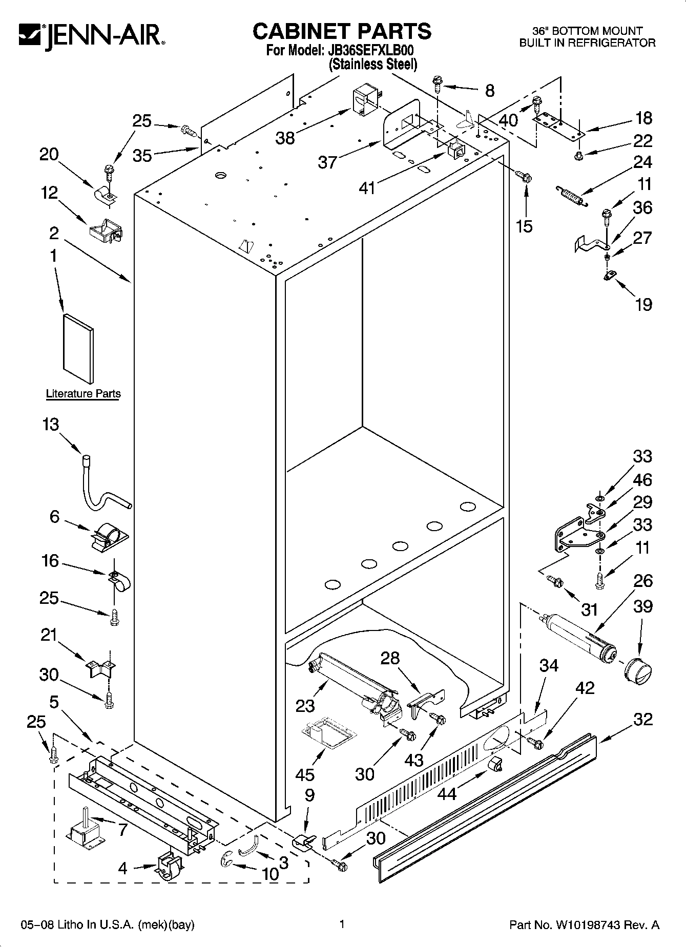 01 - CABINET PARTS
