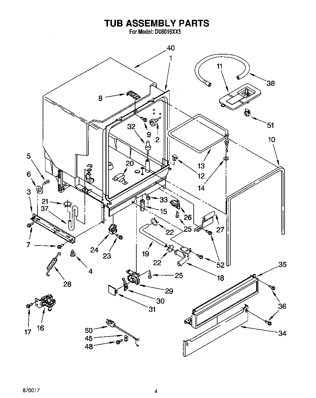 04 - TUB ASSEMBLY