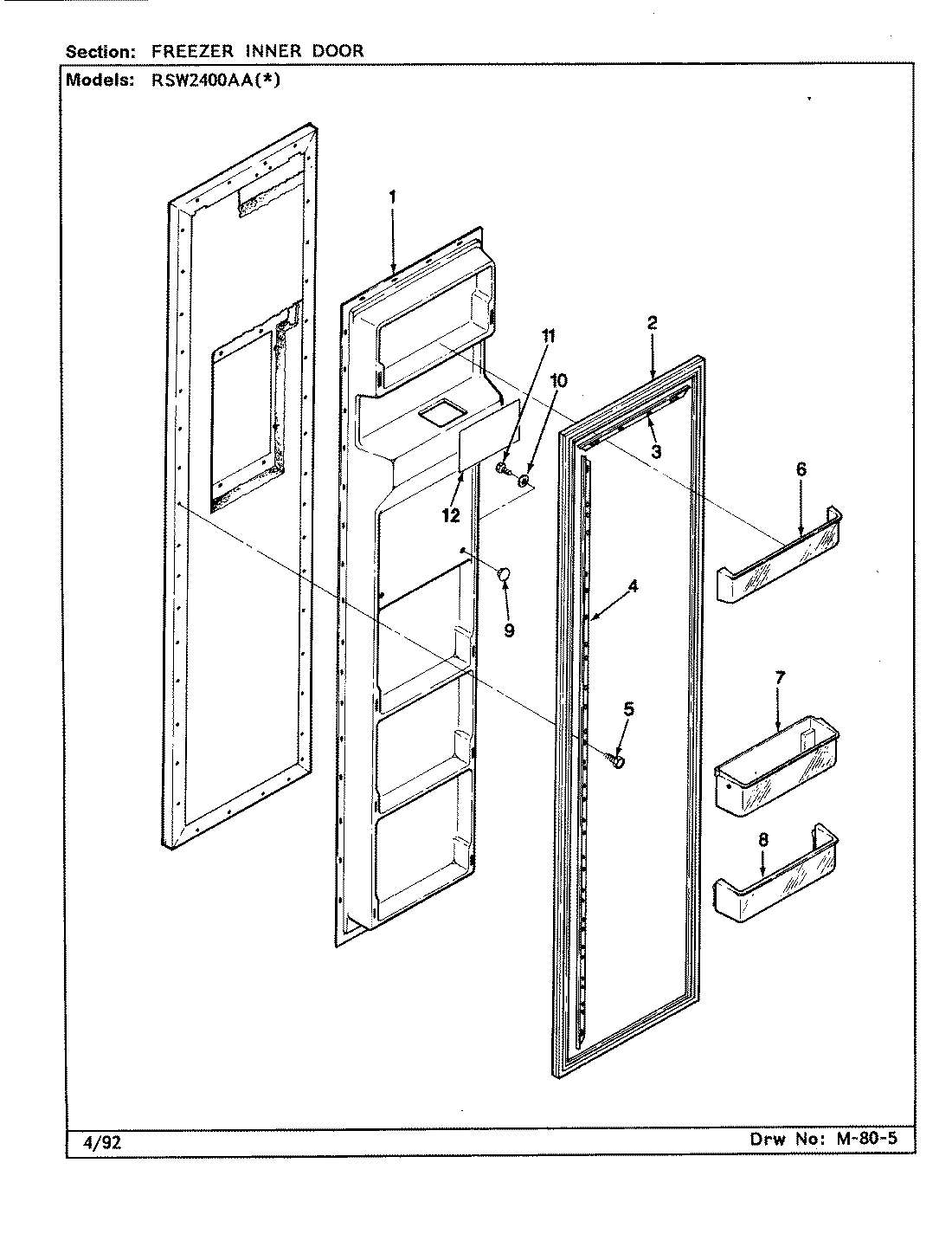 02 - FREEZER INNER DOOR