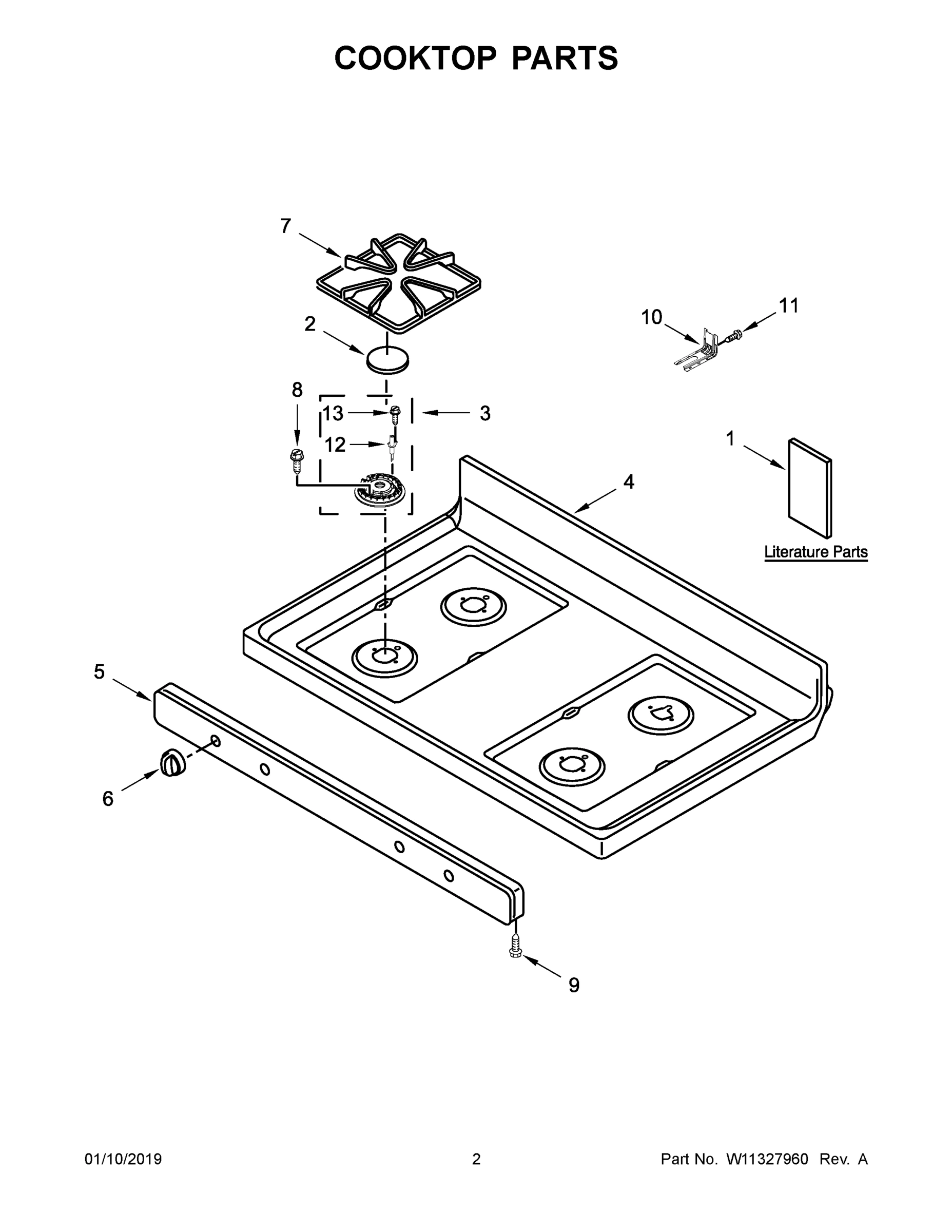 02 - COOKTOP PARTS